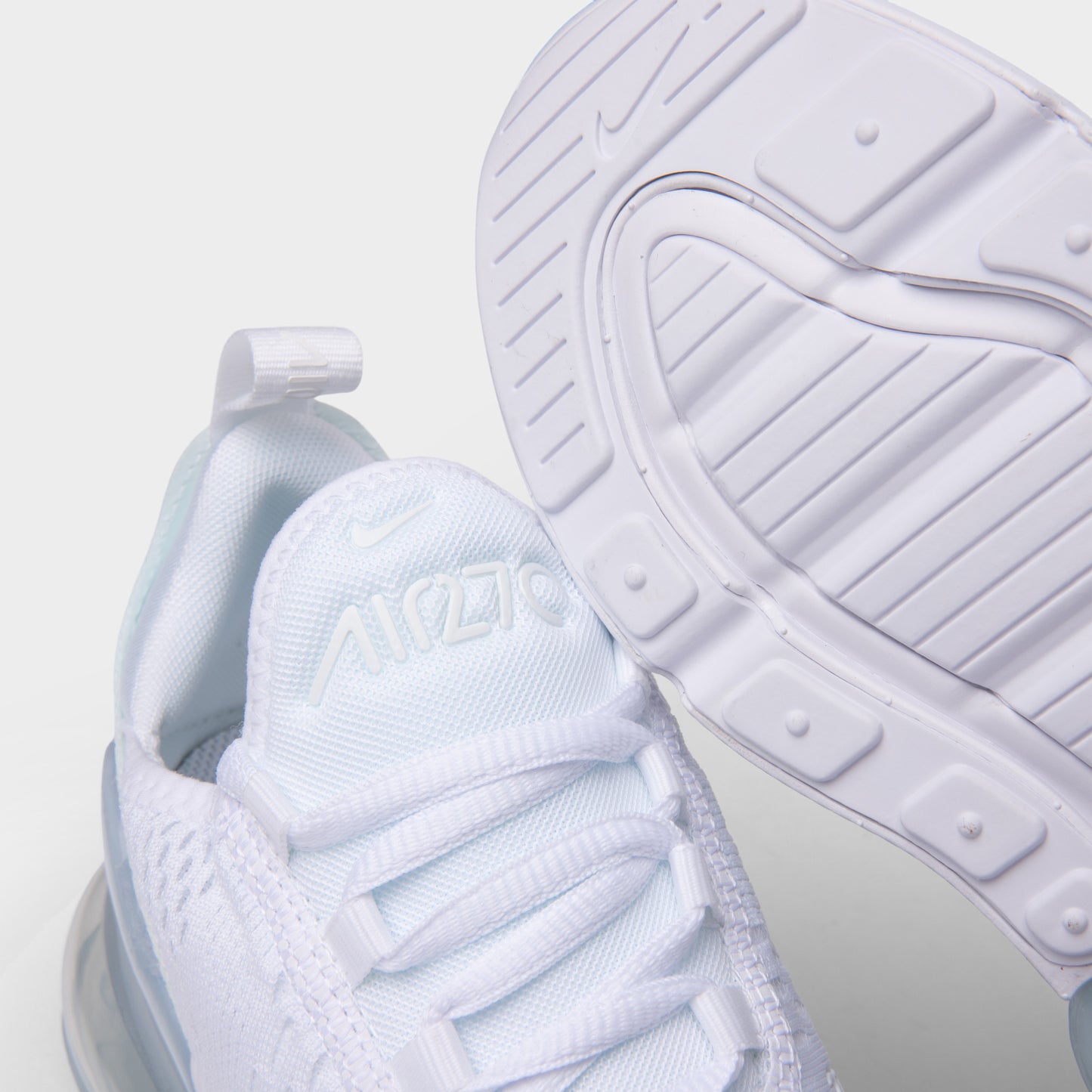 Nike Air Max 270 GS White / White - Metallic Silver