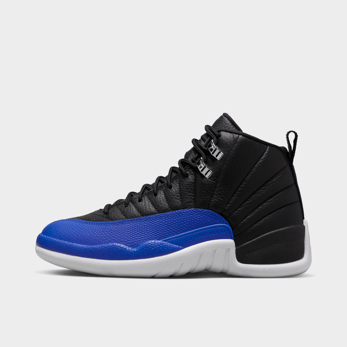Women s 12 Retro Black Hyper Royal Metallic Silver