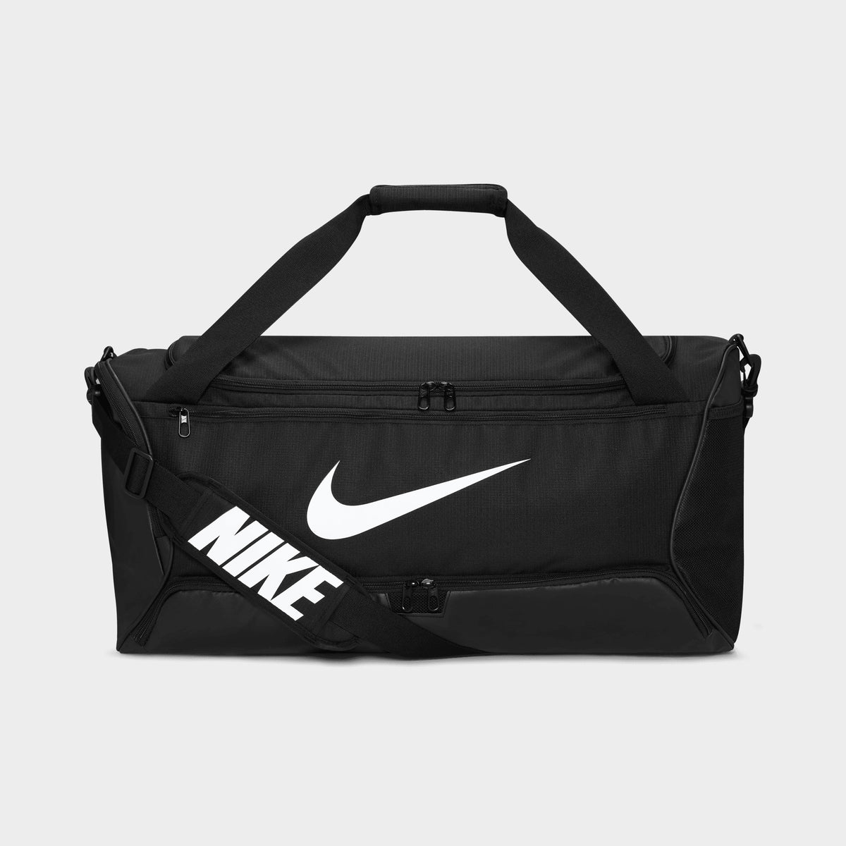 Nike Brasilia 9.5 Training Duffel Bag (Medium, 60L) Black / Black - White