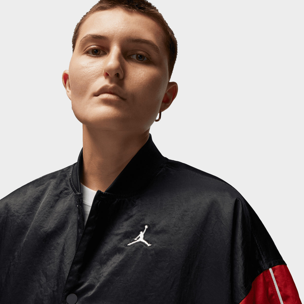 Jordan Women s Flight Renegade Jacket Black Gym Red White JD Sports