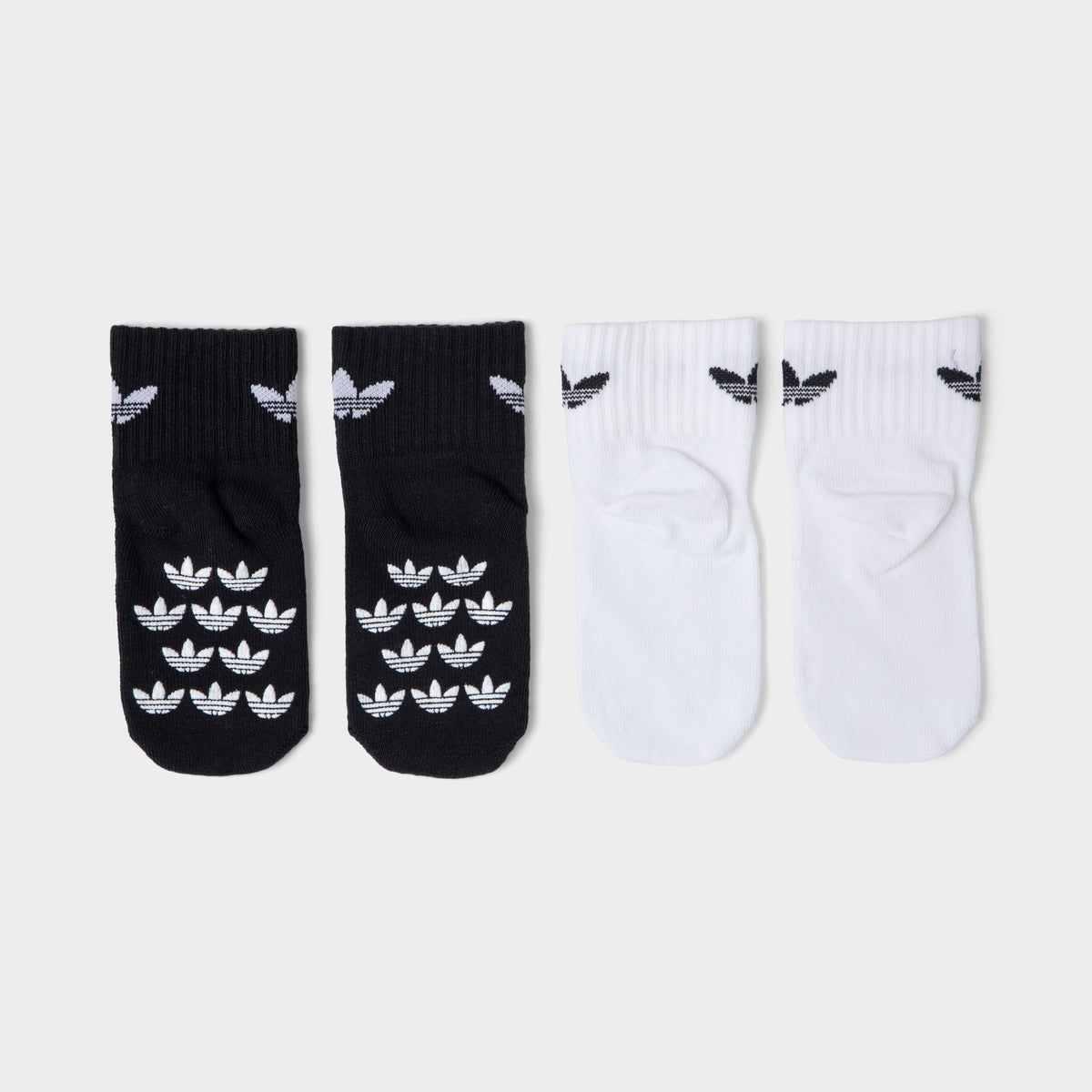 adidas Originals Children's Anti-Slip Socks (2 Pack) Black / White