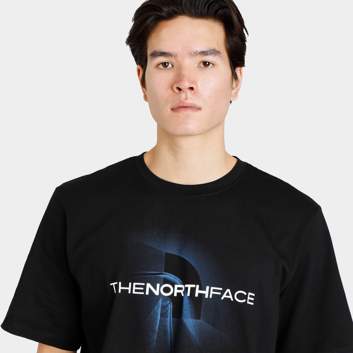Navy blue north clearance face t shirt