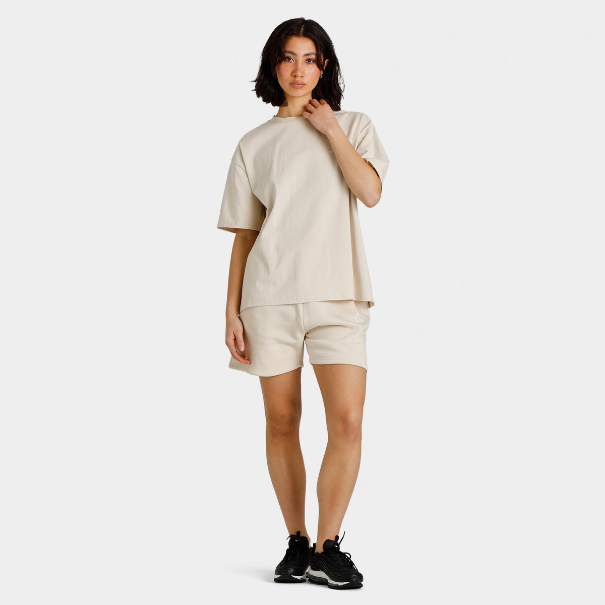 Pink Soda Women s Krome Fleece Shorts Beige JD Sports Canada