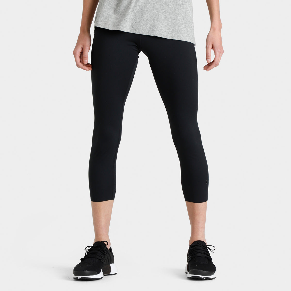 Nike Women's One Luxe Mid-Rise Crop Leggings Black / Clear