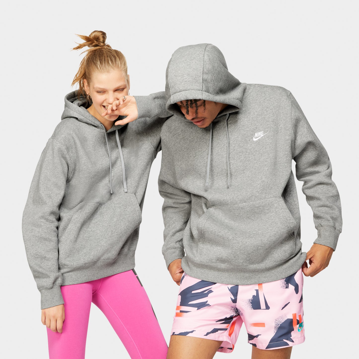 Nike Sportswear Club Fleece Hoodie / Dark Gris Heather