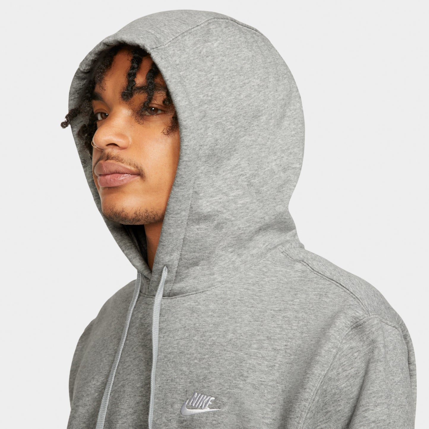 Nike Sportswear Club Fleece Hoodie / Dark Gris Heather