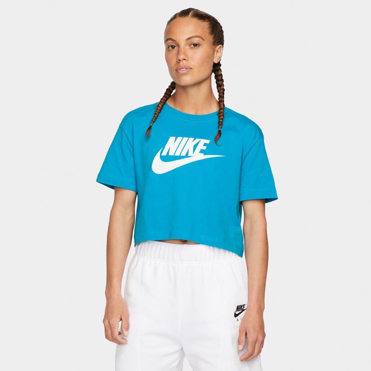 Nike Sportswear Essential Cropped Logo T-Shirt 'Medium Soft Pink/White' -  BV6175-692