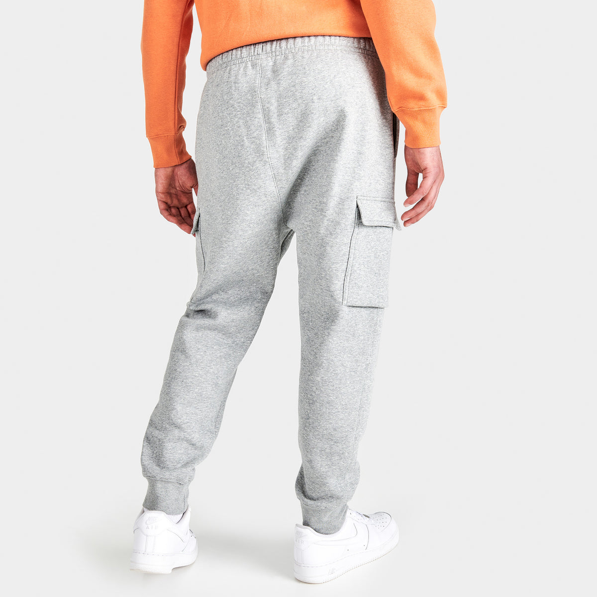 Nike Grey Fleece Sportswear Club Cargo Pants