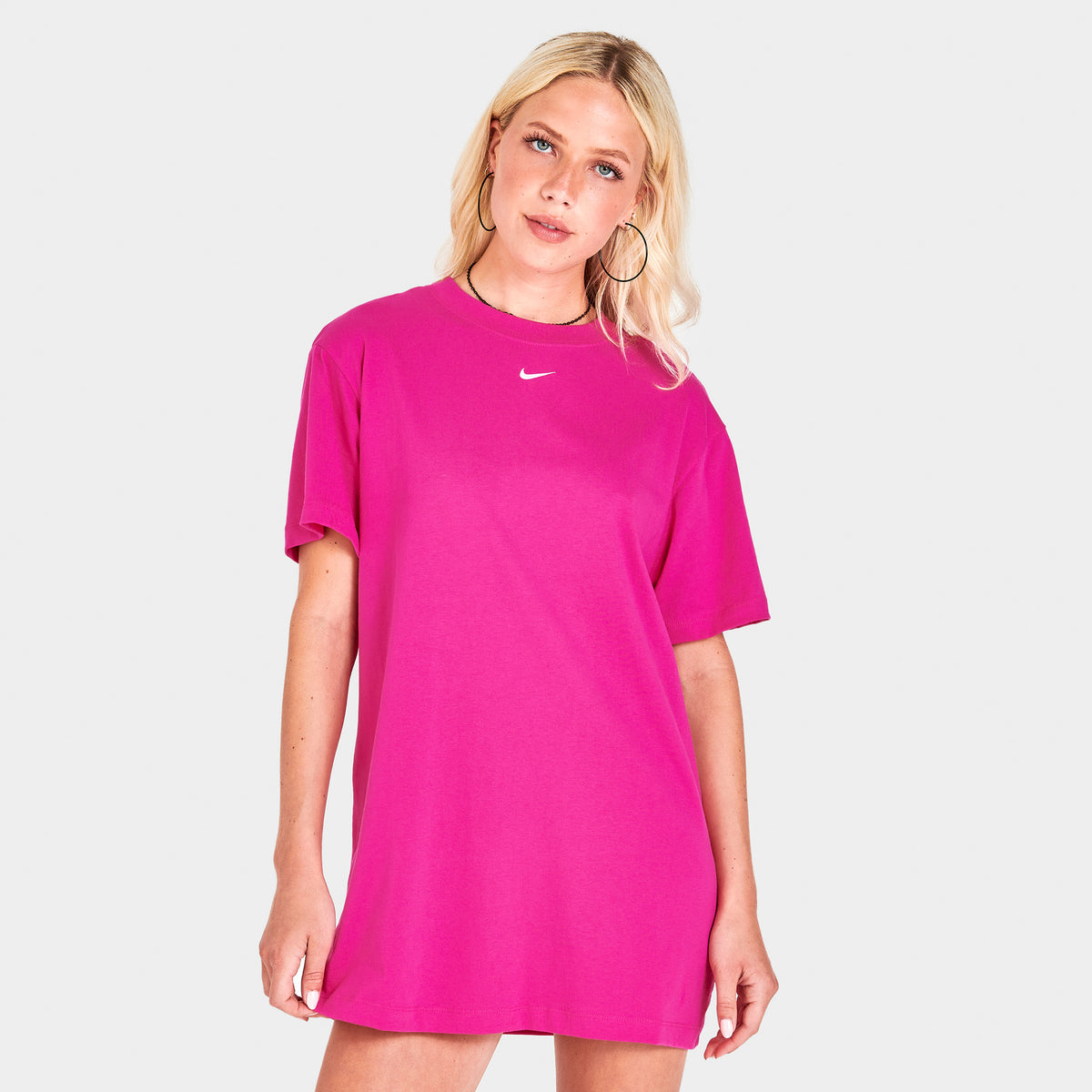 Nike Women s Sportswear Essential Dress Active Pink White JD