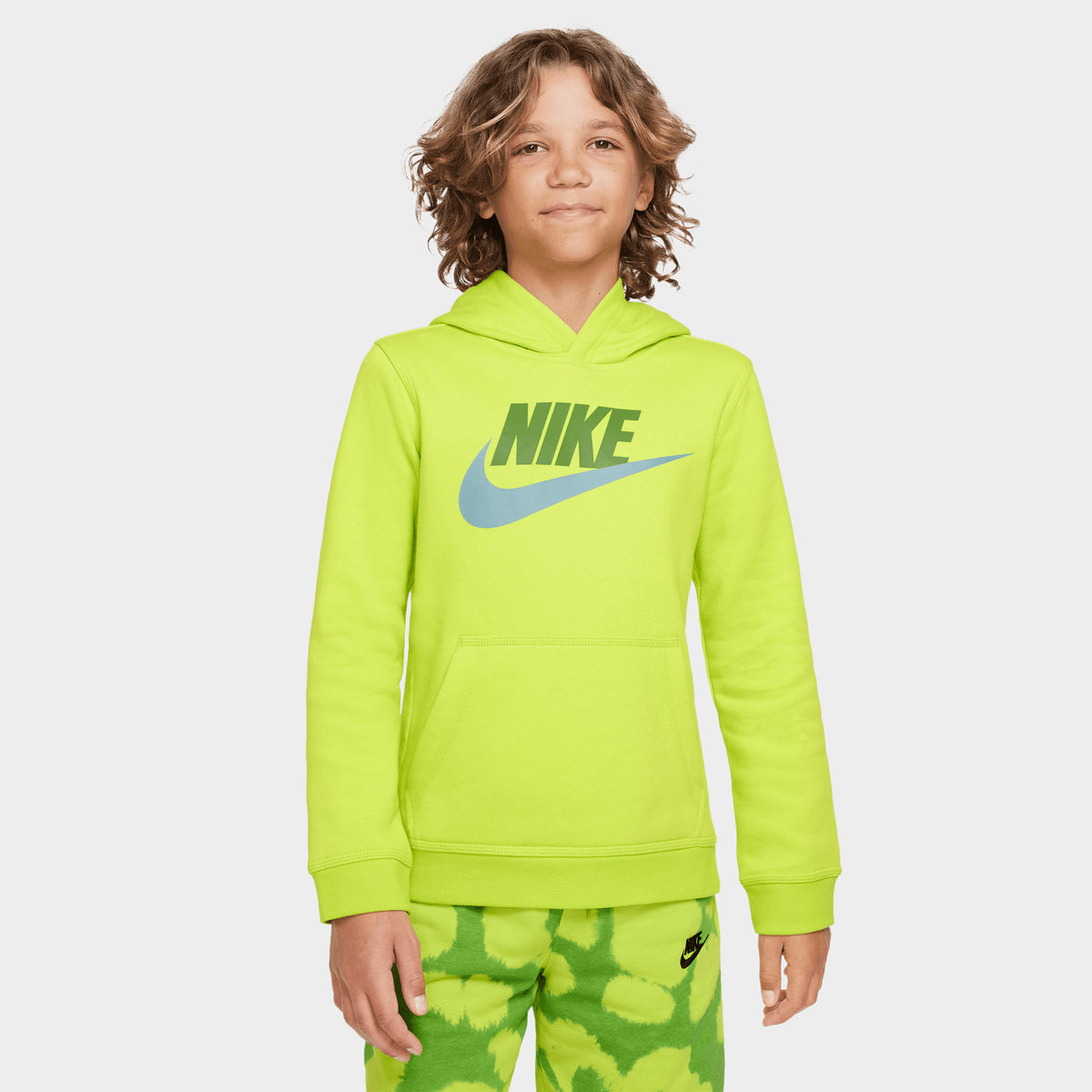 Neon clearance nike hoodie
