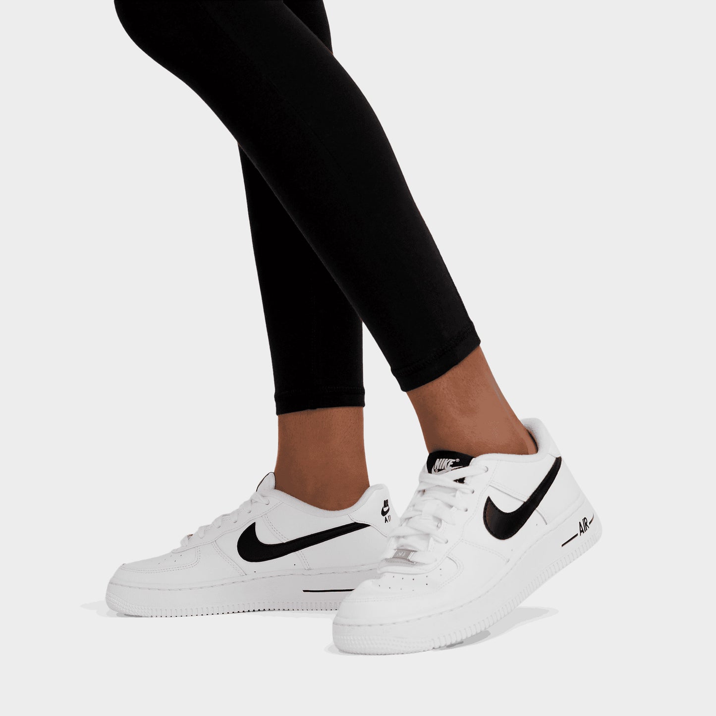 Nike Sportswear Junior - Leggings à taille haute Noir / Blanc
