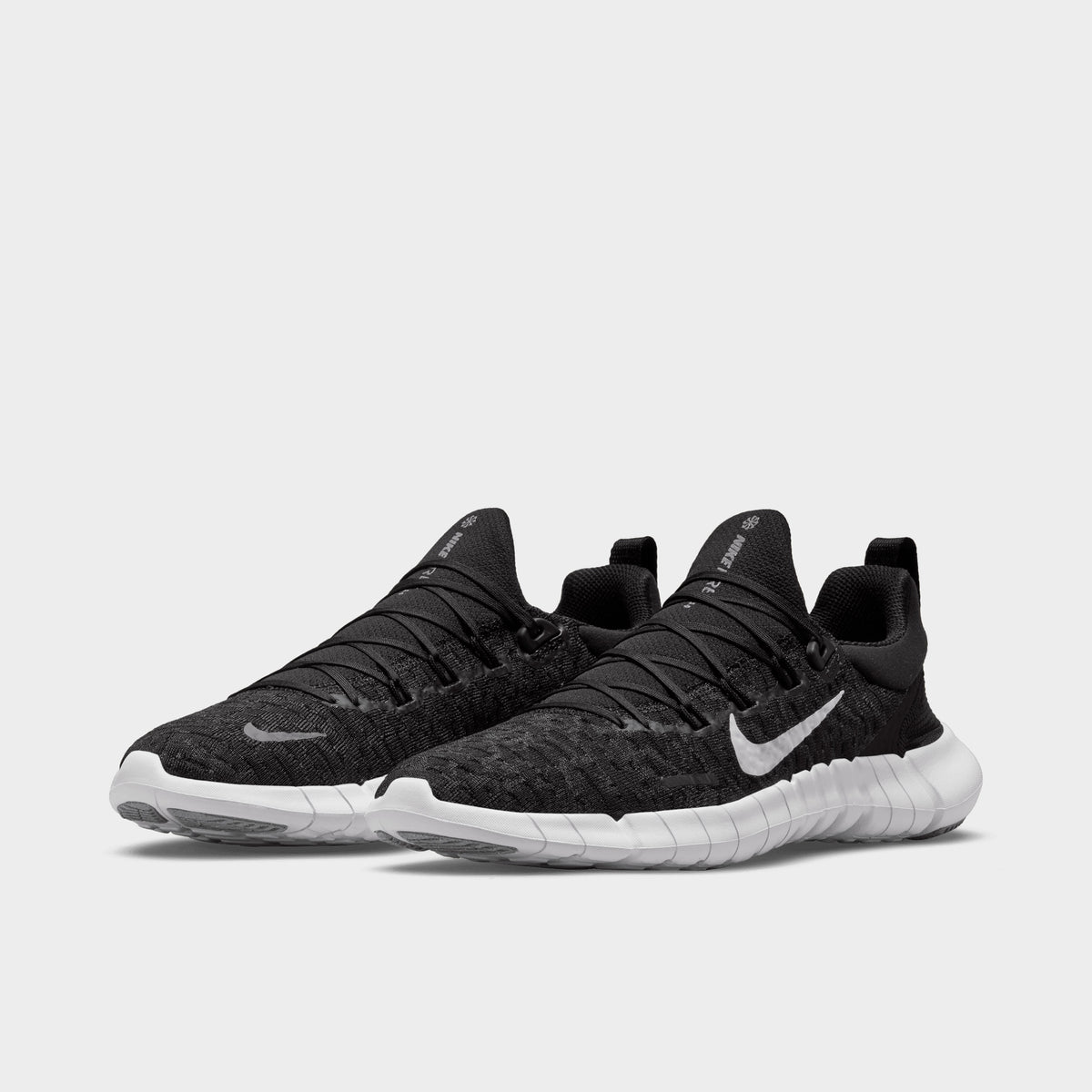 Nike Women s Free Run 5.0 Black White Dark Smoke Grey JD
