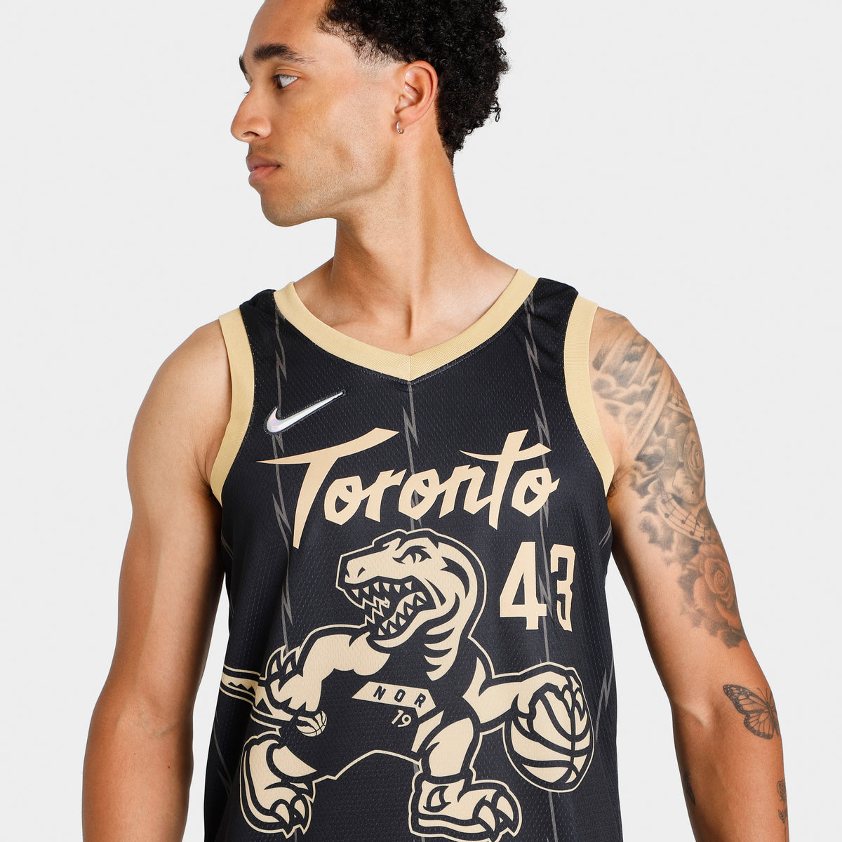 2022 Toronto Raptors SIAKAM#43 City Edition Black NBA Jersey