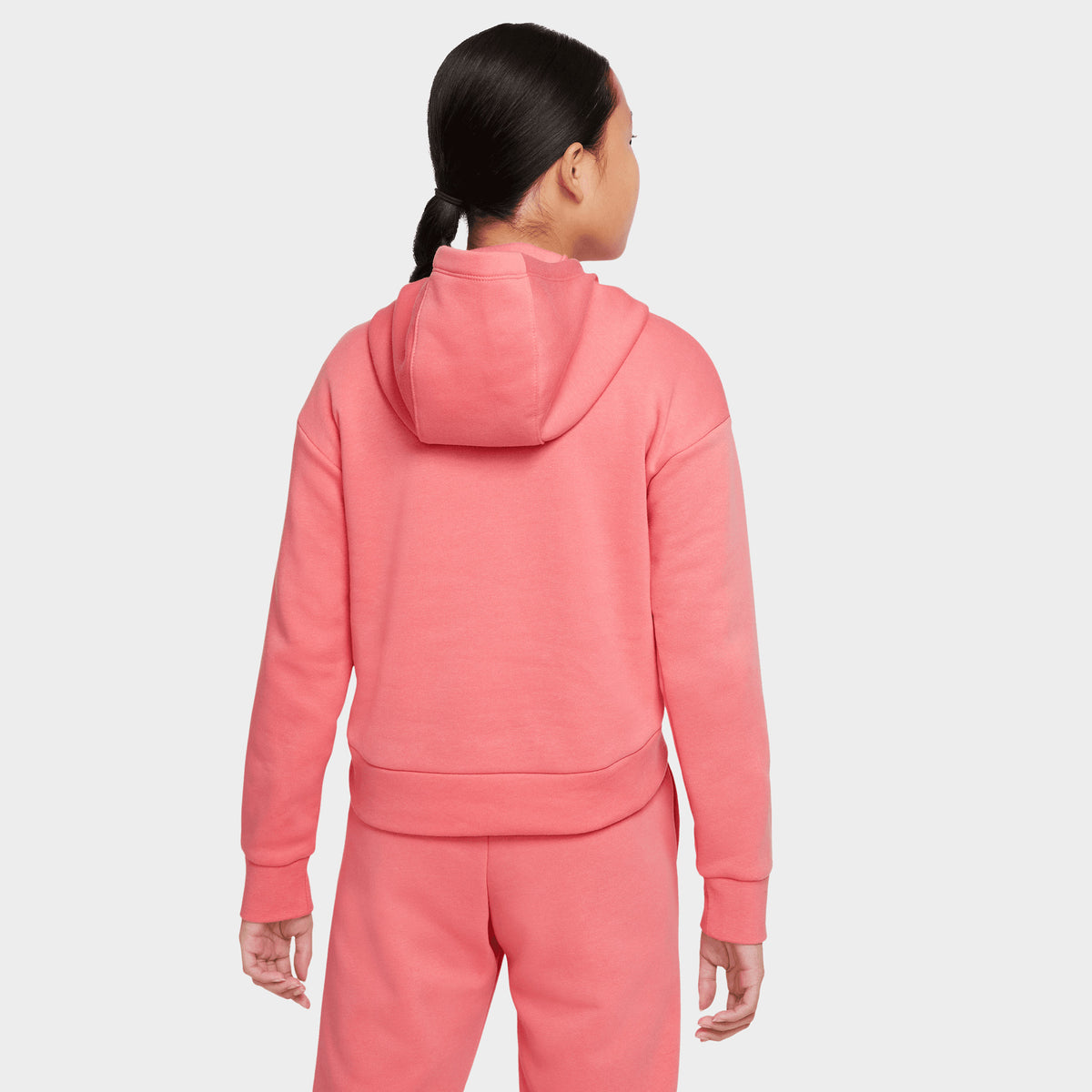 Nike Junior Girls Sportswear Club Fleece Pullover Hoodie Pink