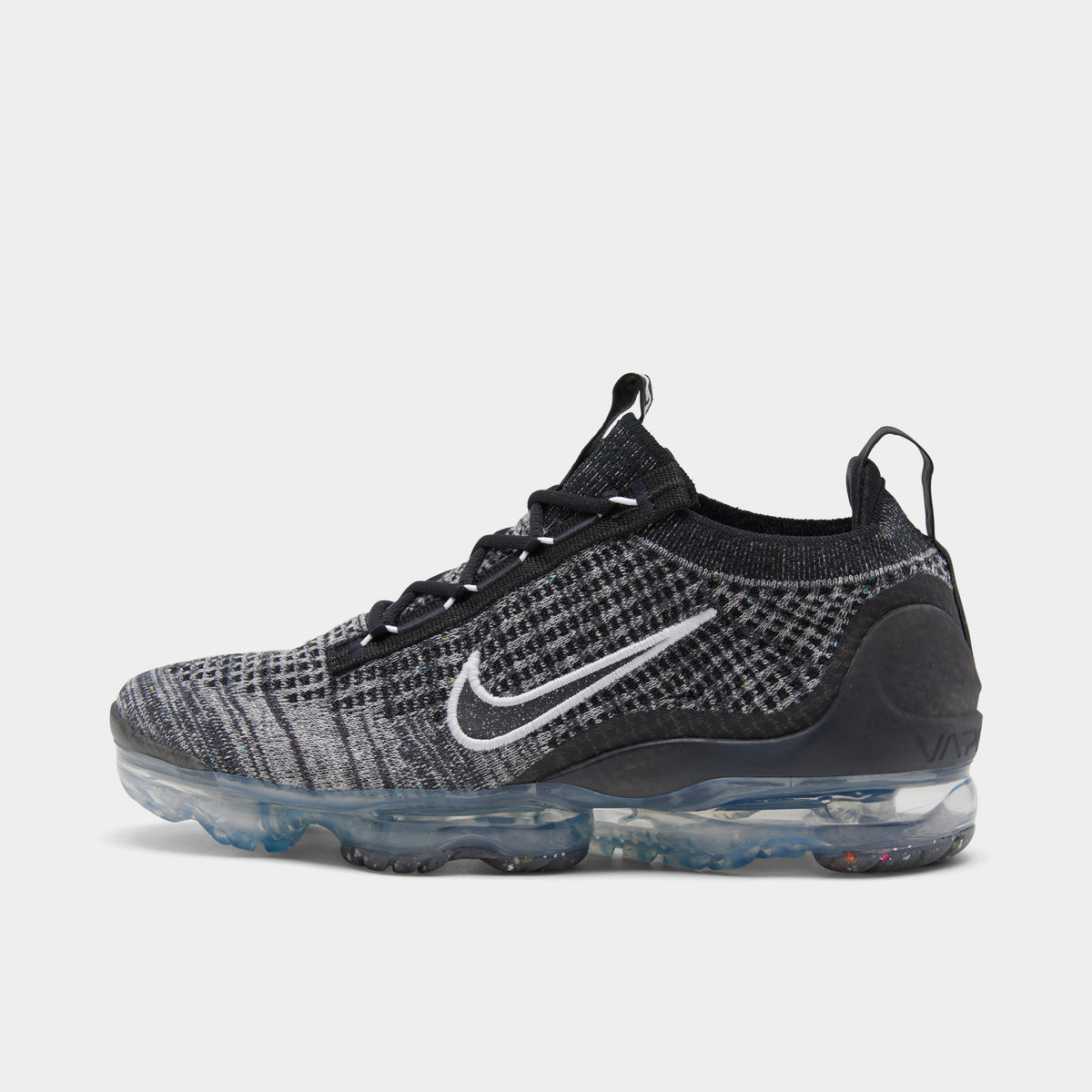 Nike Women s VaporMax 2021 Flyknit Black Metallic Silver White