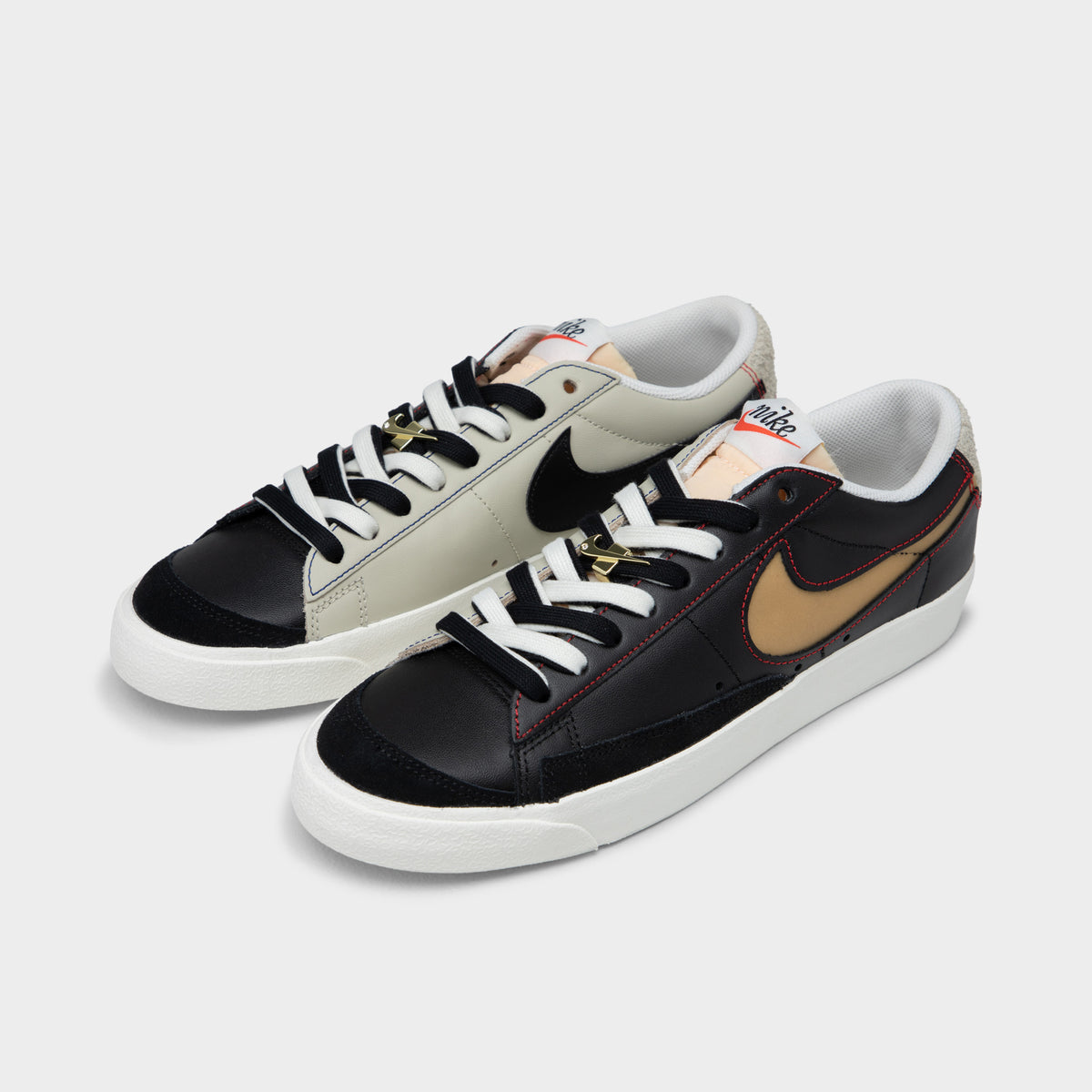 Nike Blazer Low 77 PRM Black Deep Royal Blue Light Stone