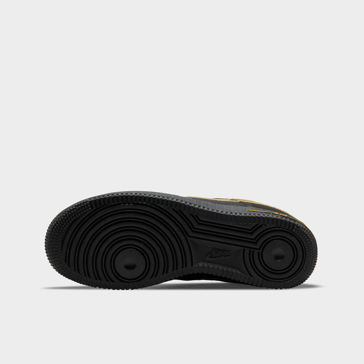 Jordan air force 1 black and gold on sale