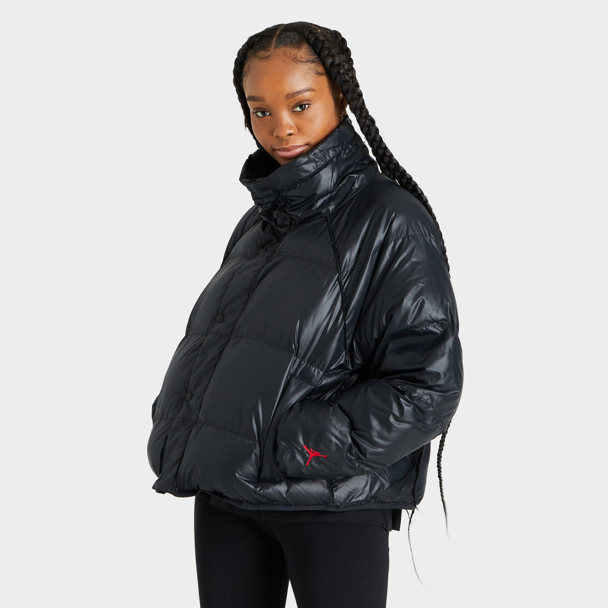 Jordan Women s Flight Puffer Jacket Black JD Sports