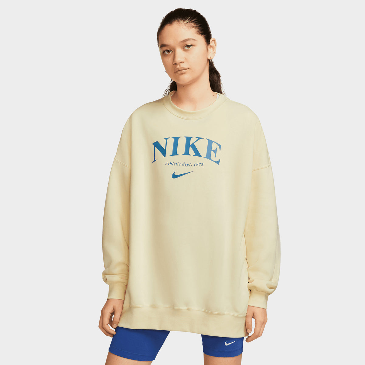 Nike Women s Sportswear Essentials Oversize Fleece Sweatshirt Coconut JD Sports