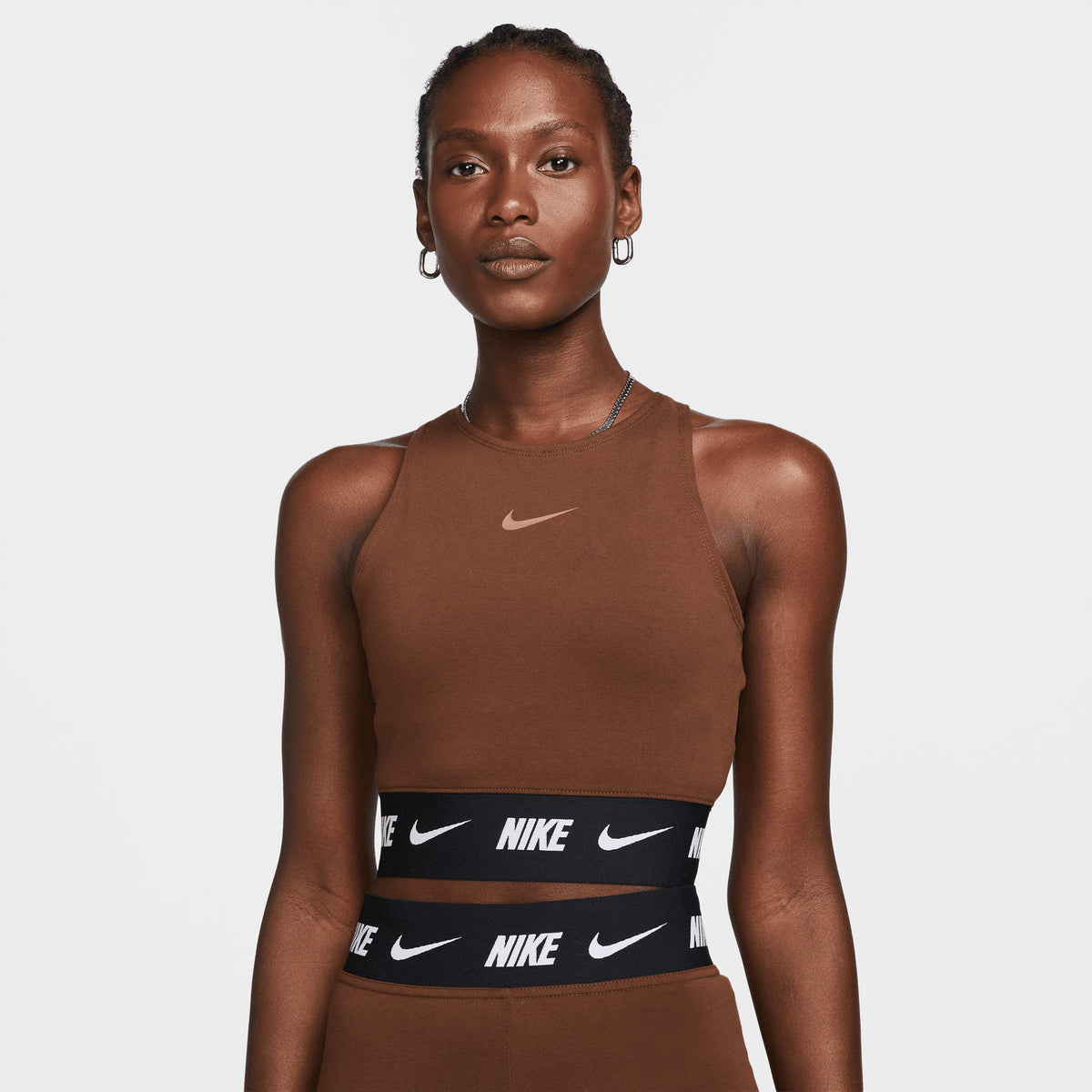 Nike crop hotsell top running