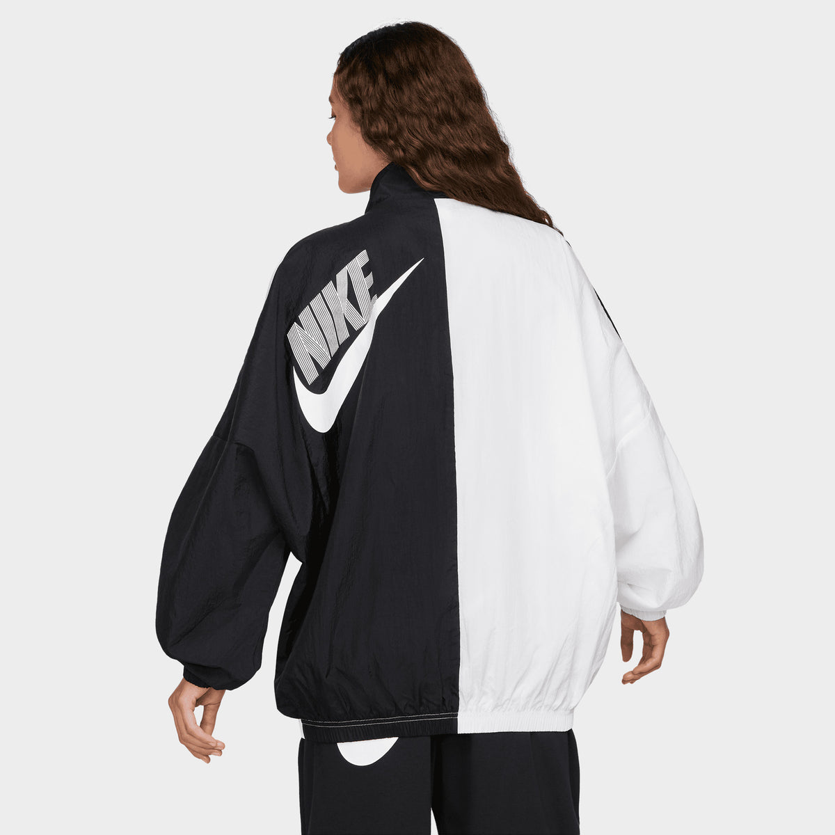 Nike Sportswear Women s Woven Dance Jacket Black White JD Sports