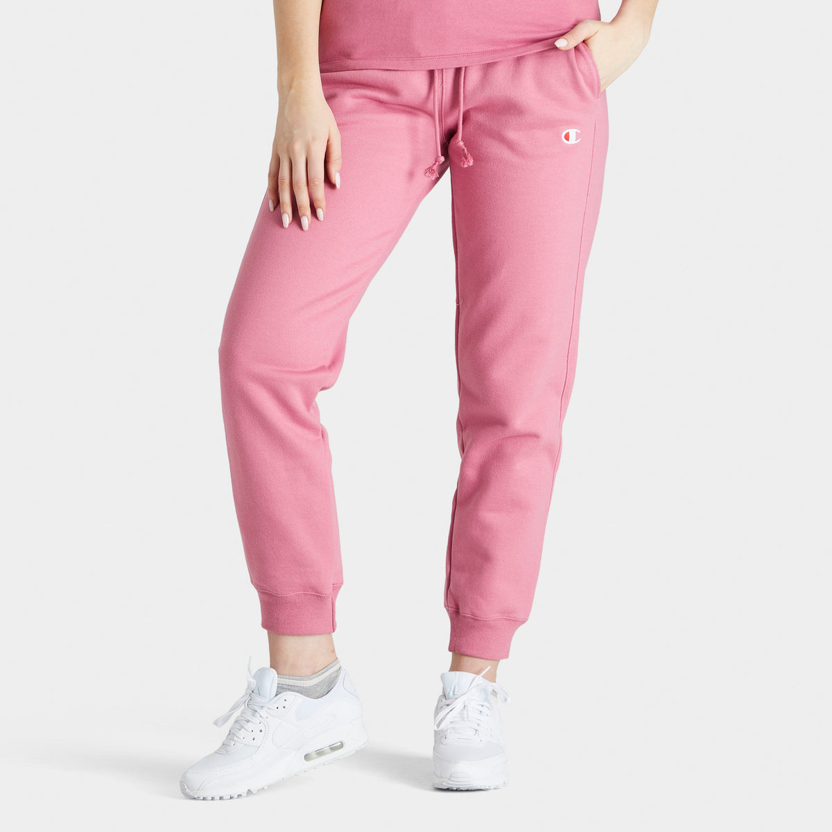 Pink champion jogger hotsell set
