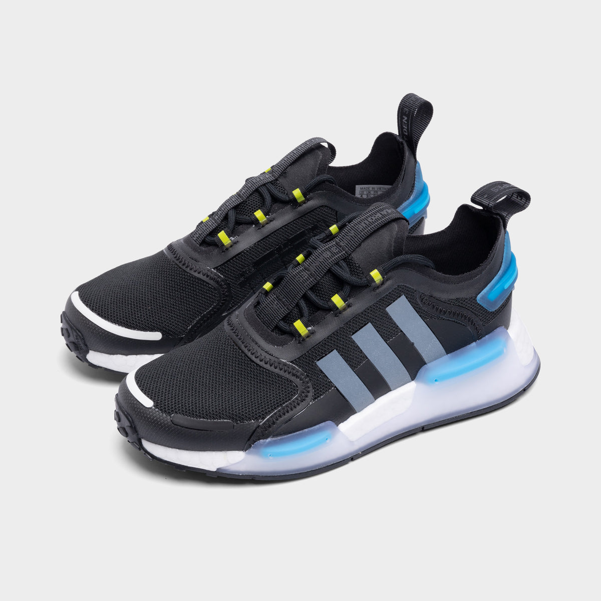 adidas Originals Juniors NMD R1 V3 Core Black Cloud White Blue JD Sports