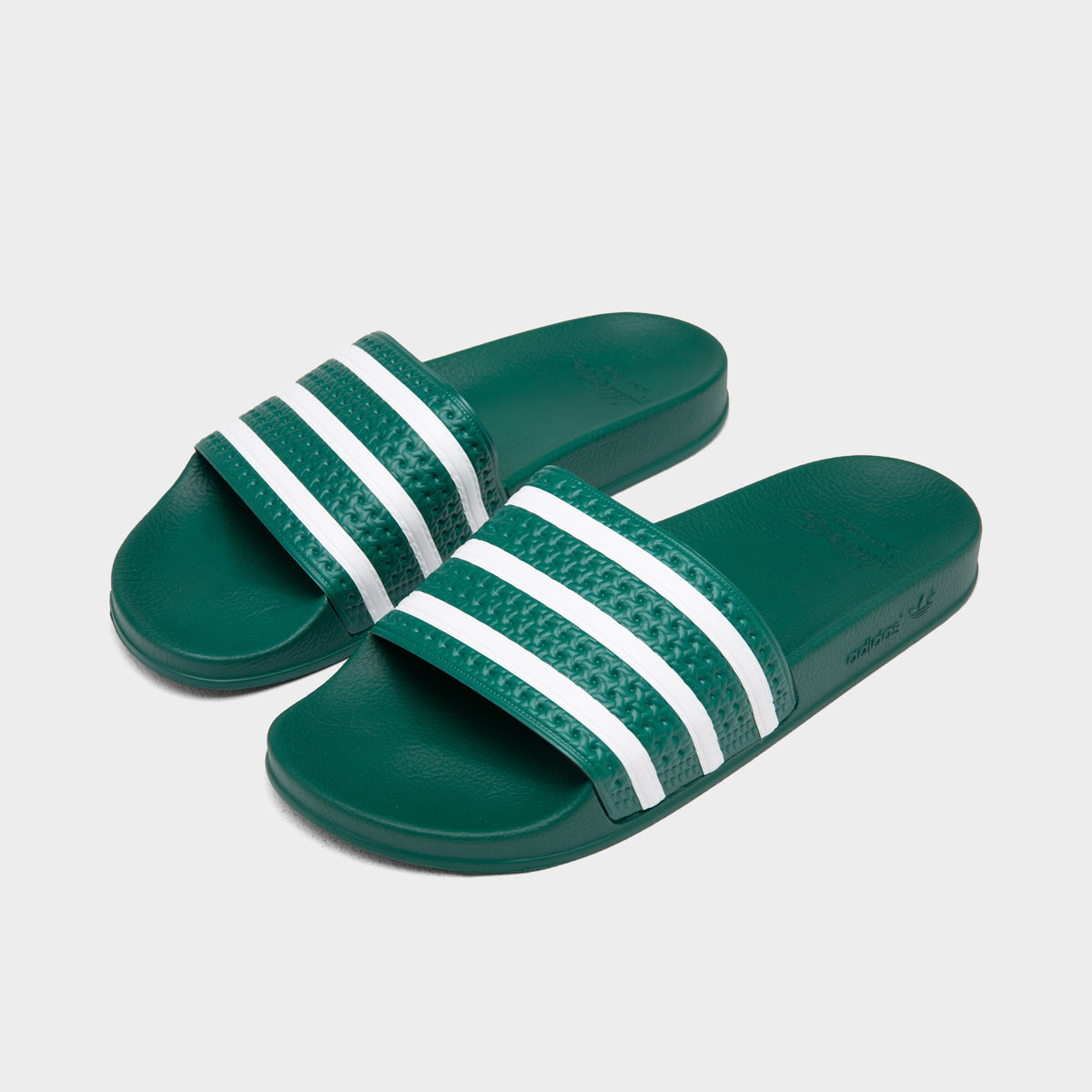 adidas Originals Adilette Slides Collegiate Green Cloud White Collegiate Green