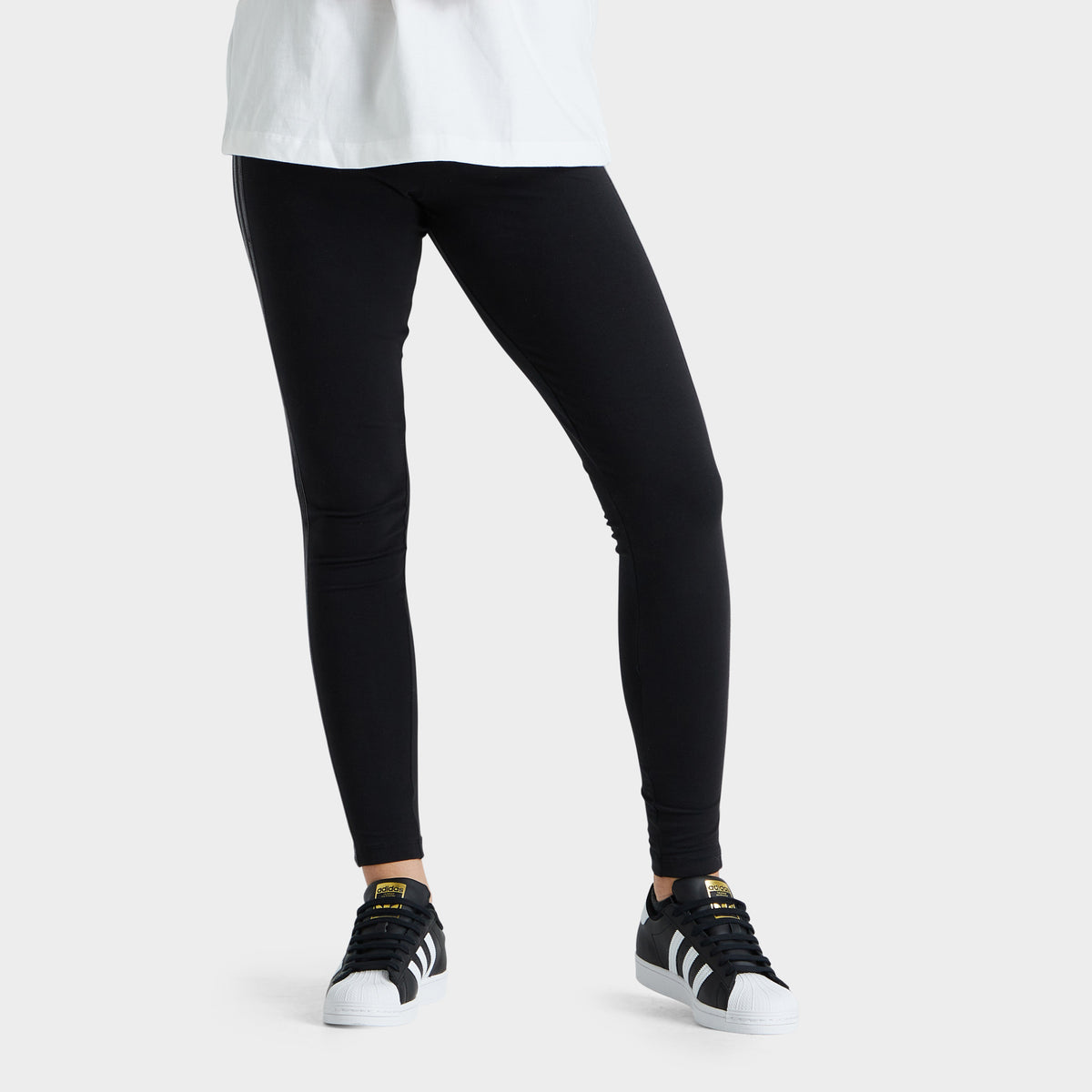 adidas Originals Women s Velvet 3 Stripes Tights Black JD Sports