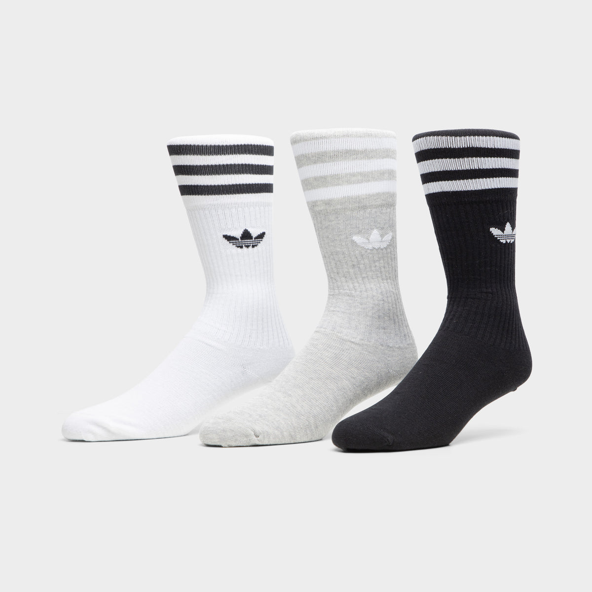adidas solid crew sock 3 pack