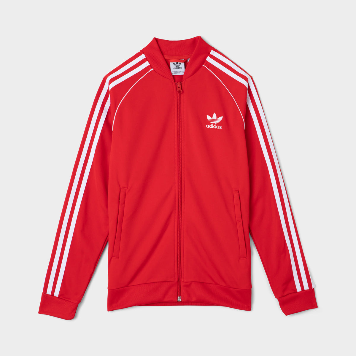 adidas Originals Junior Boys SST Track Jacket Vivid Red White JD Sports