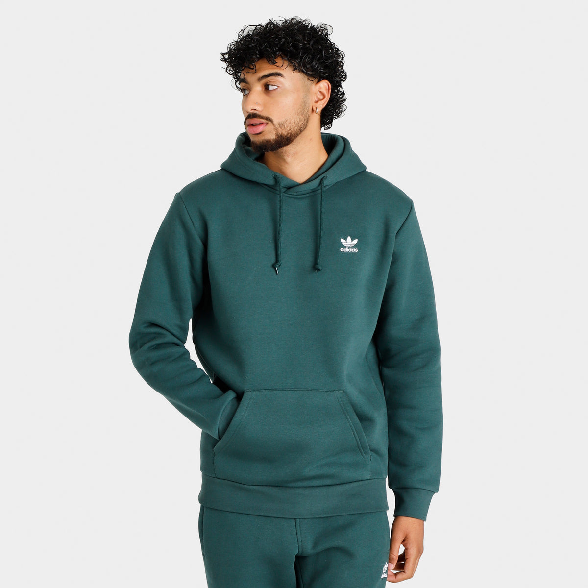 adidas Originals Adicolor Essentials Trefoil Pullover Hoodie / Mineral Green
