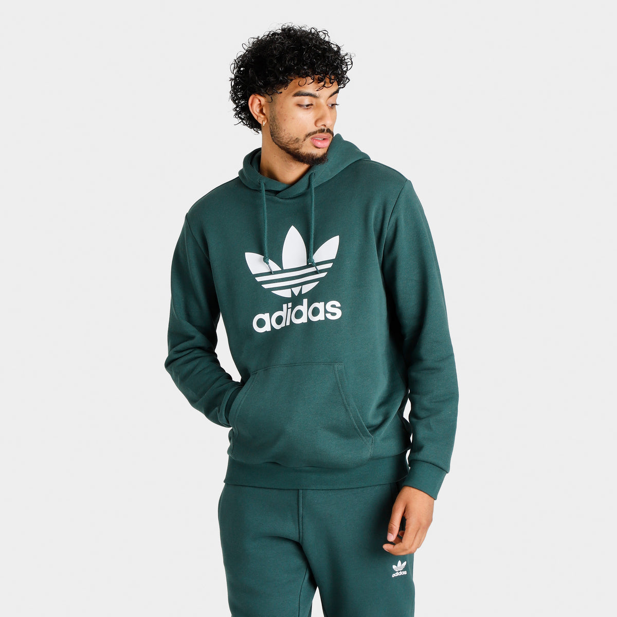 adidas Originals Adicolor Classics Trefoil Pullover Hoodie / Mineral Green