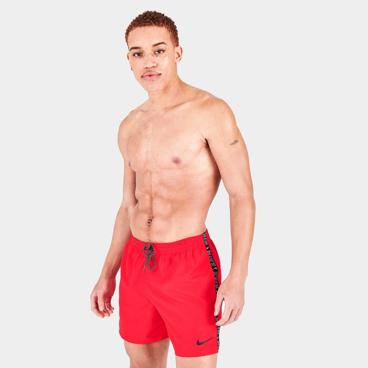 Nike red swim shorts sale
