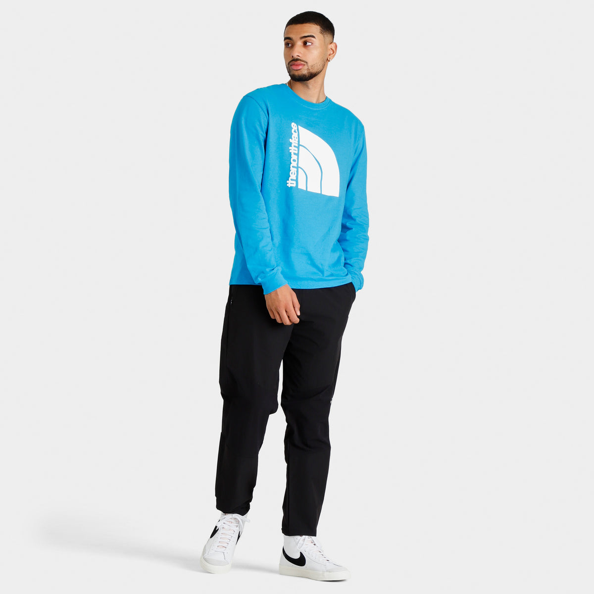 The North Face Coordinates Long-Sleeve T-shirt / Acoustic Blue