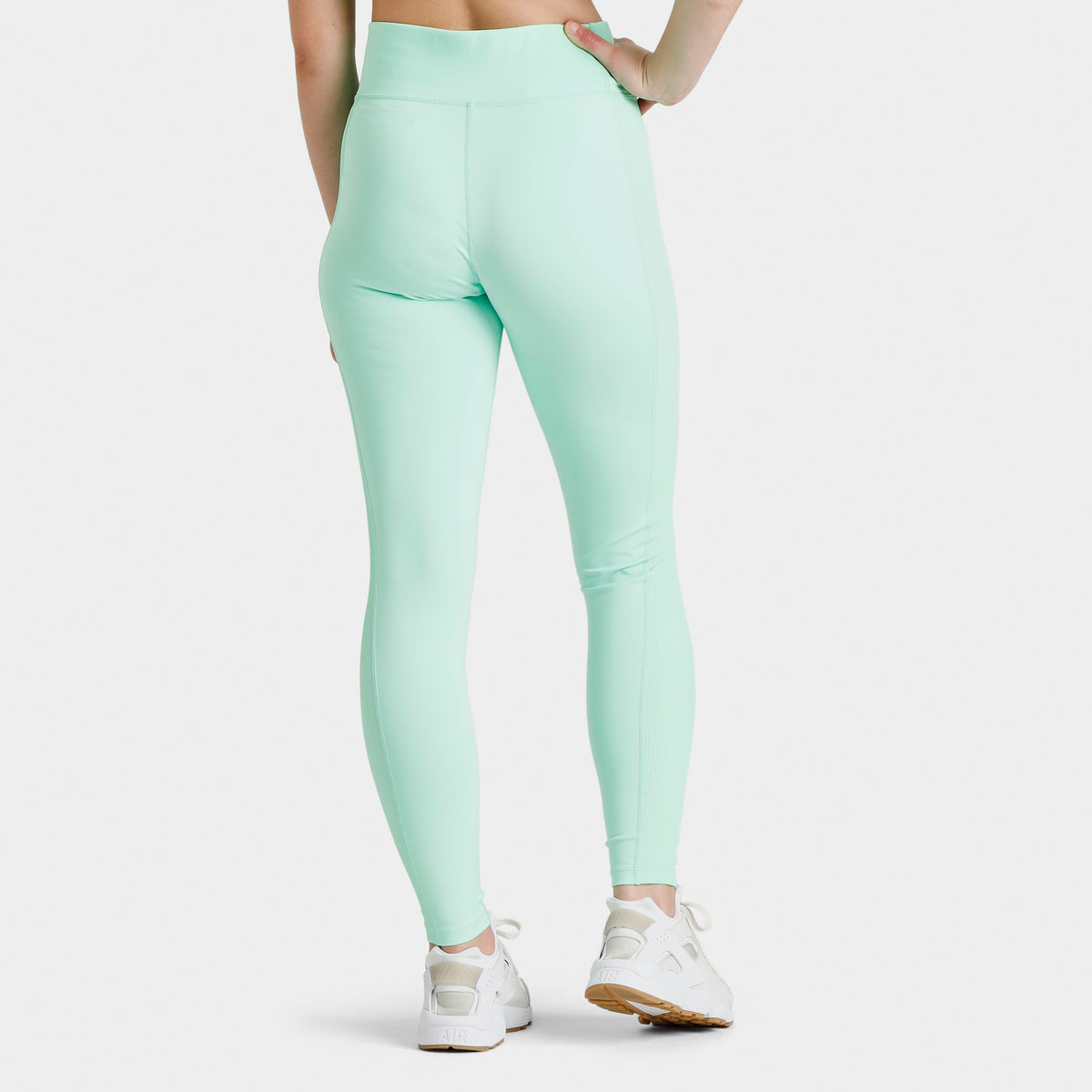 Pink Soda Cross Waistband Leggings In Olive-Green for Women