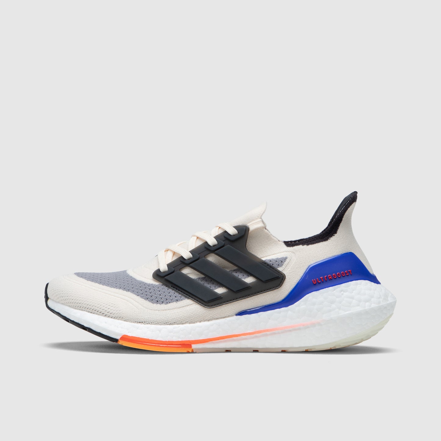 adidas Ultraboost 21 Blanc / Carbone - Rouge Solaire
