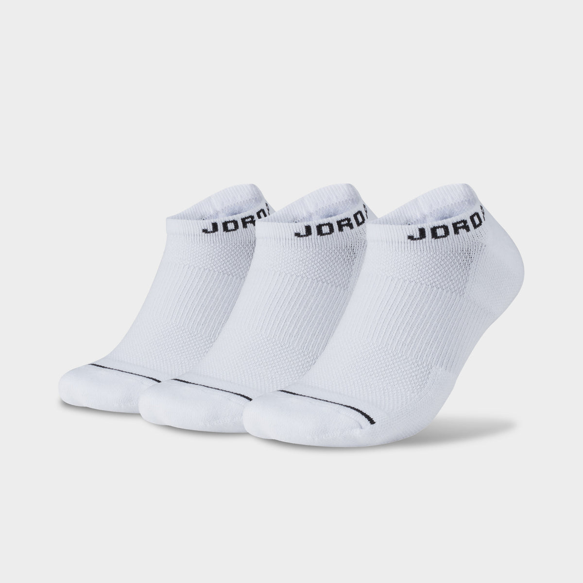 Jordan Everyday Max No Show Socks - 3 Pack White / White / Black