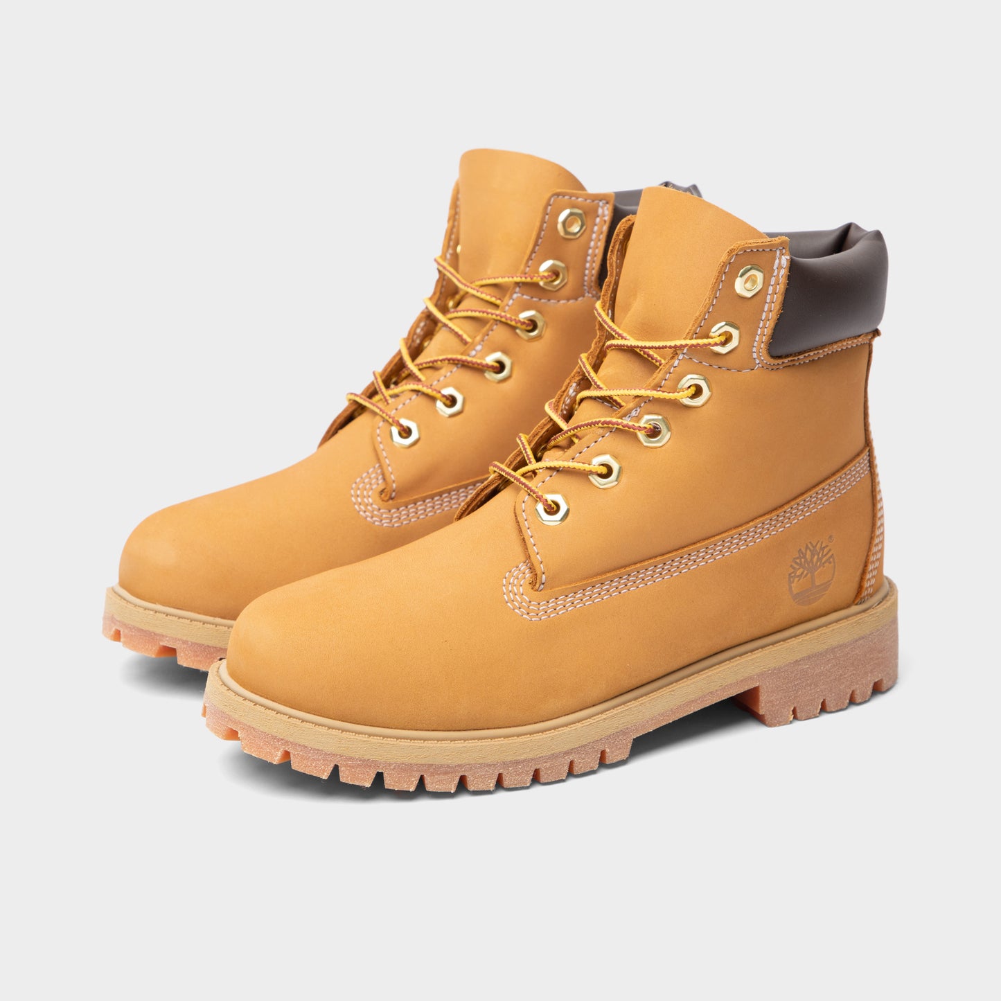 Timberland Juniors' 6-Inch Premium Waterproof Boot / Wheat Nubuck