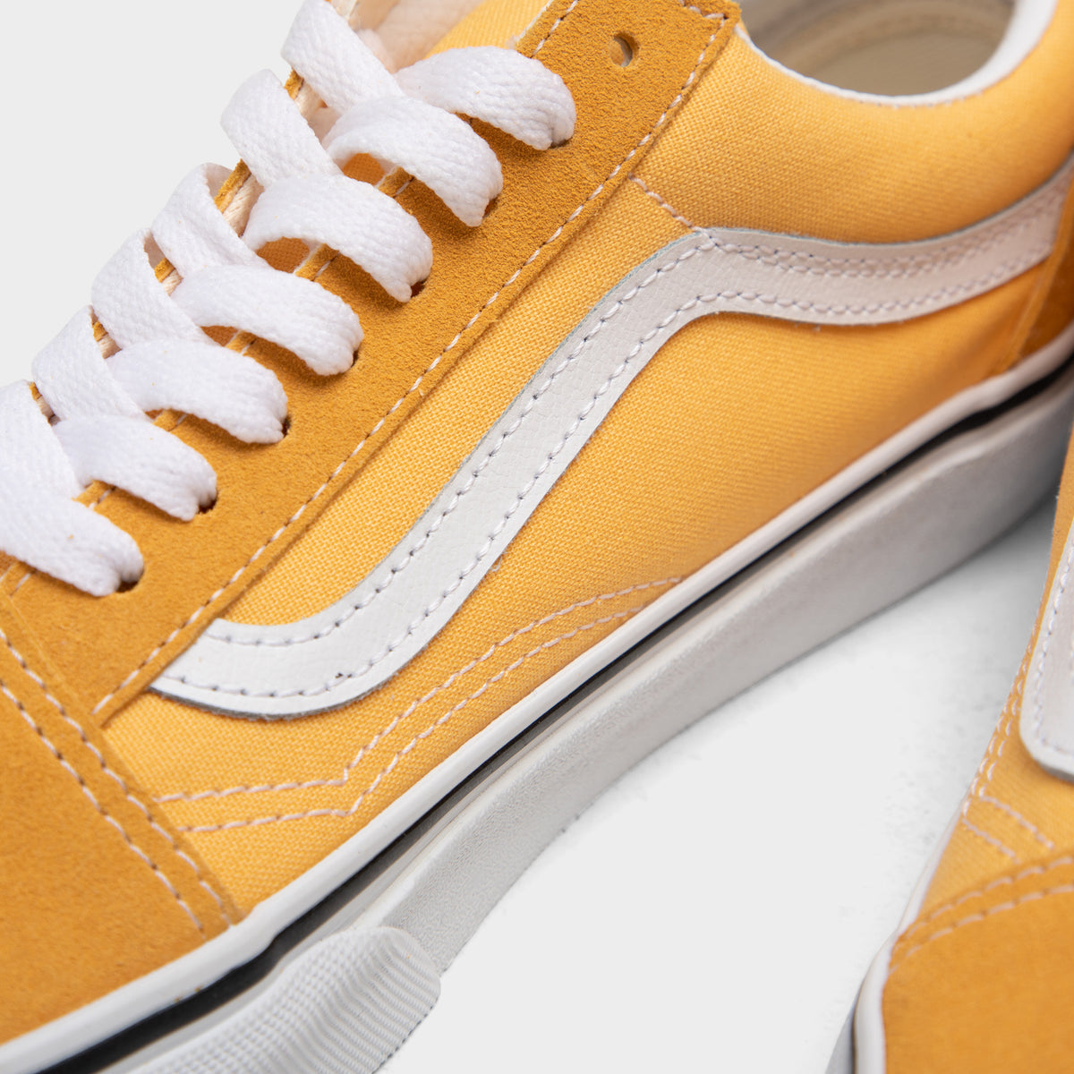 Vans old skool yellow & true white skate shoes Clearance