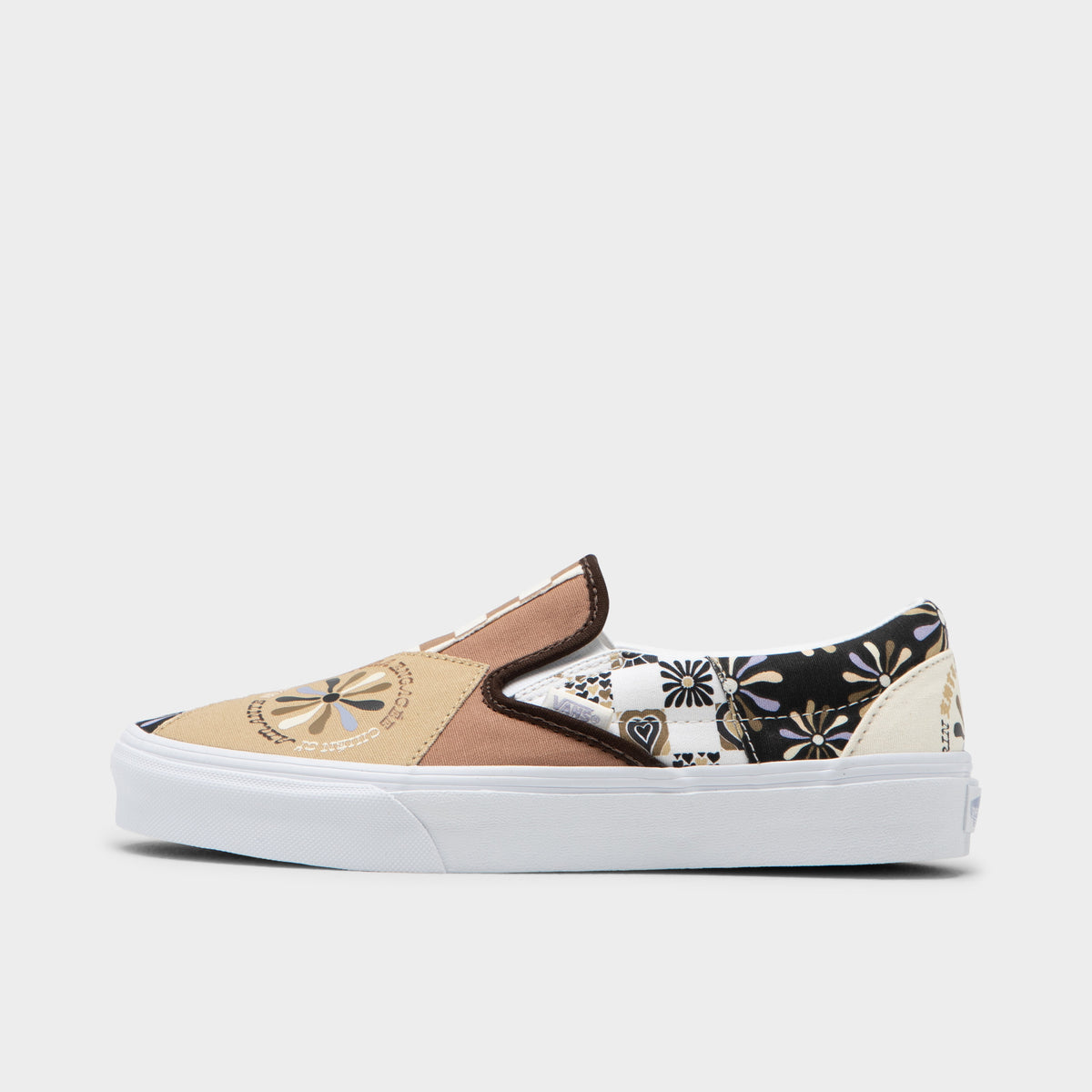 Patchwork vans top slip on