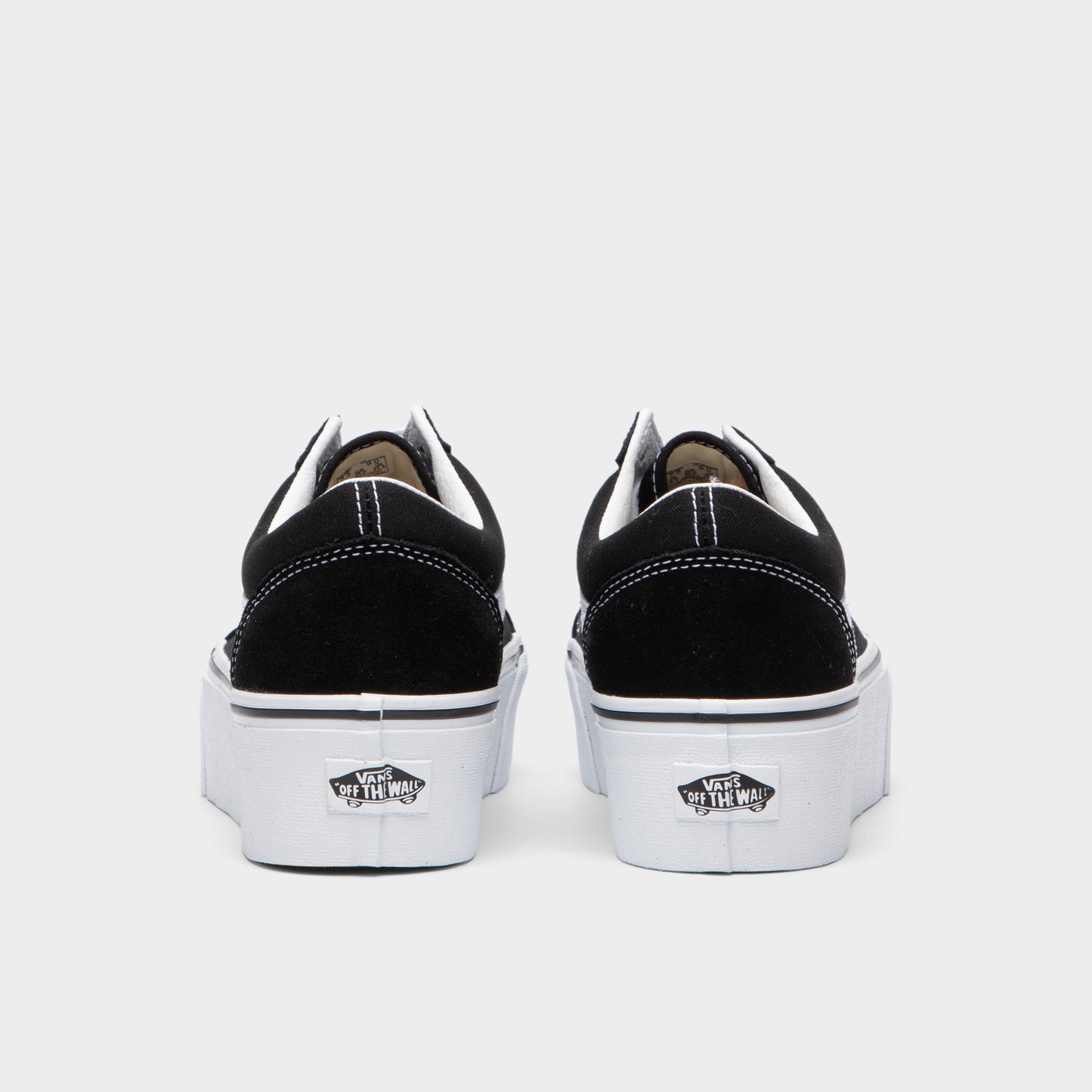 Vans Old Skool Stackform Suede / Canvas Noir - Blanc véritable