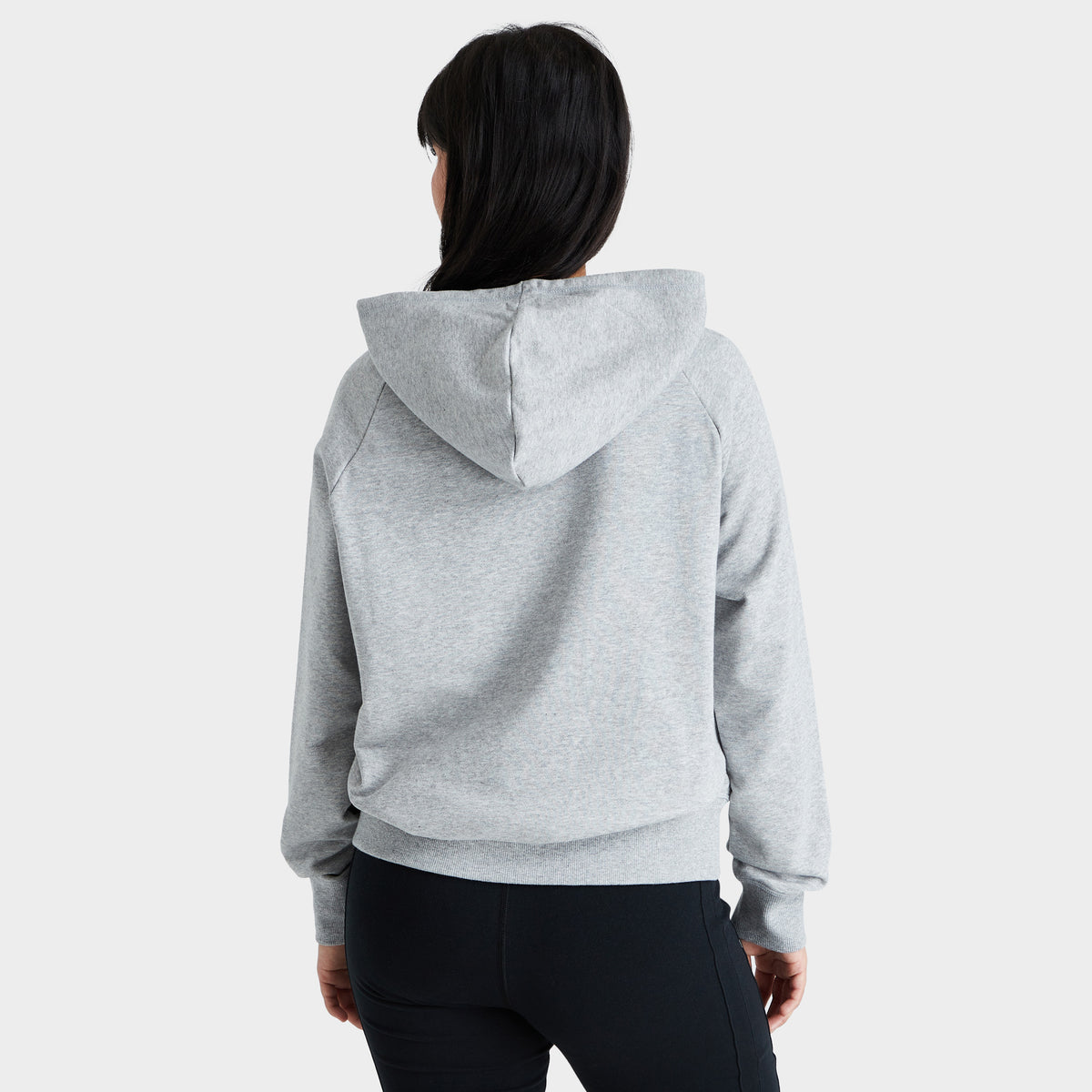 Grey pullover hoodie women's 2025