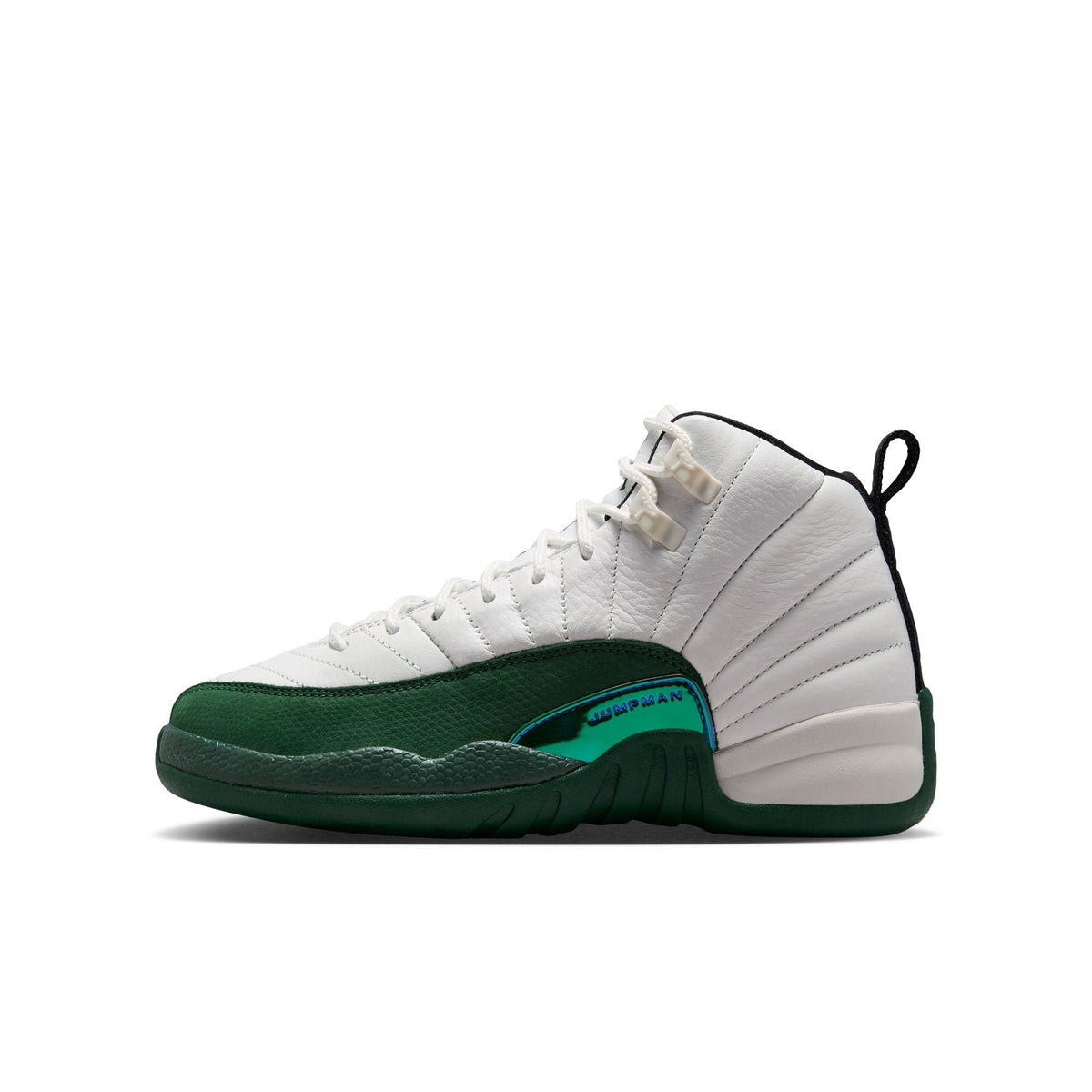 Jordan 12 Retro GS Summit White / Gorge Green - Black