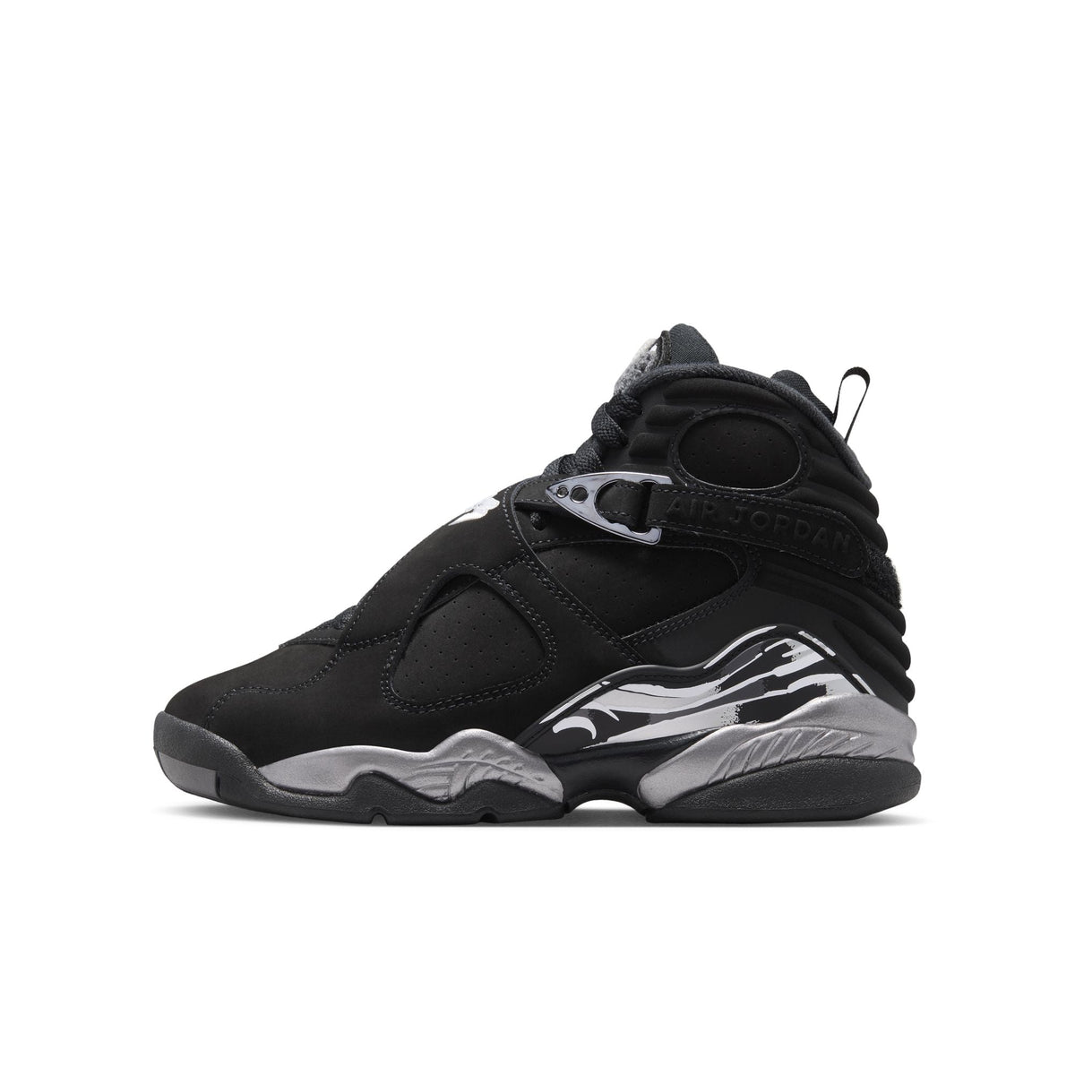 Jordan 8 Retro GS Black / White - Light Graphite