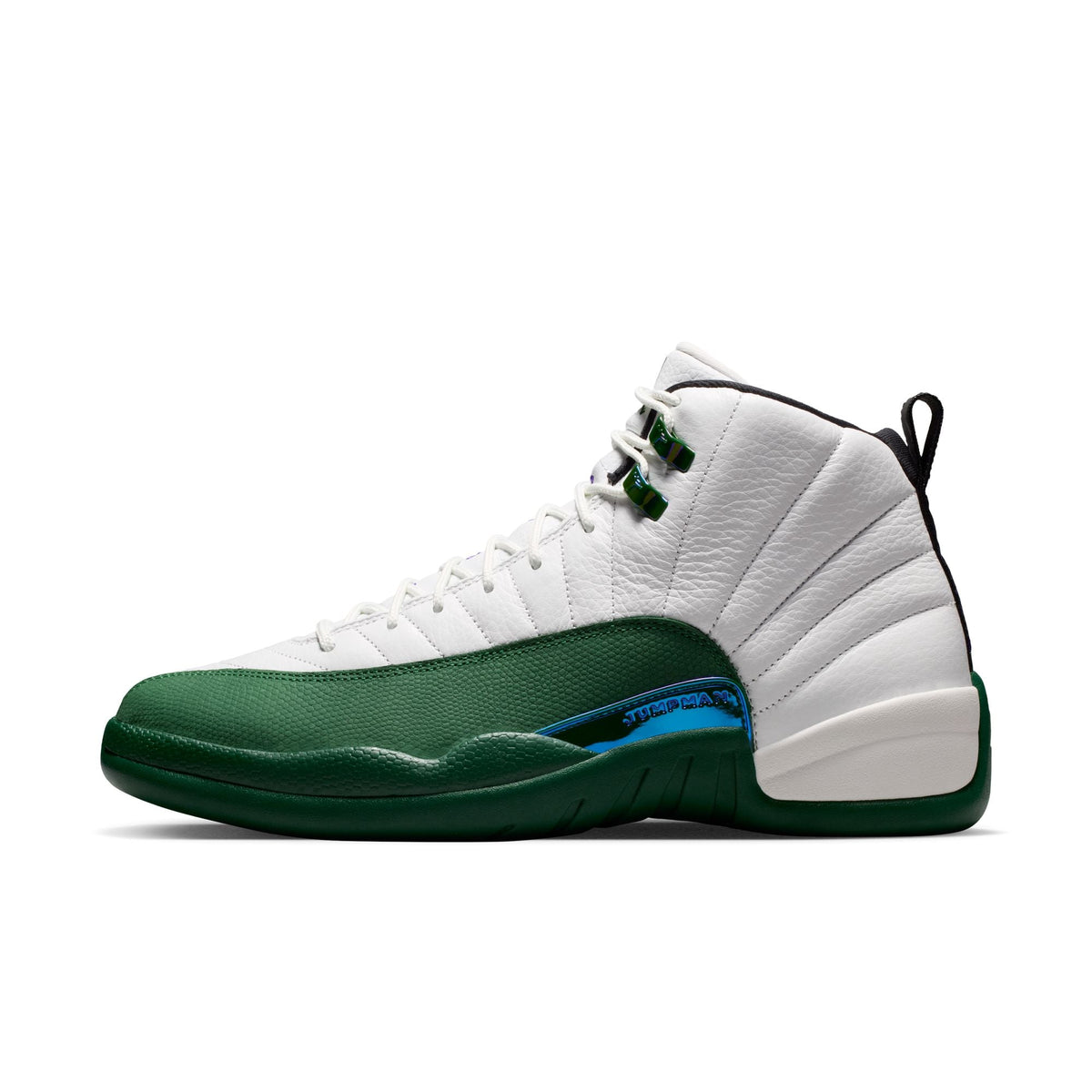Jordan 12 Retro Summit White / Gorge Green - Fierce Purple