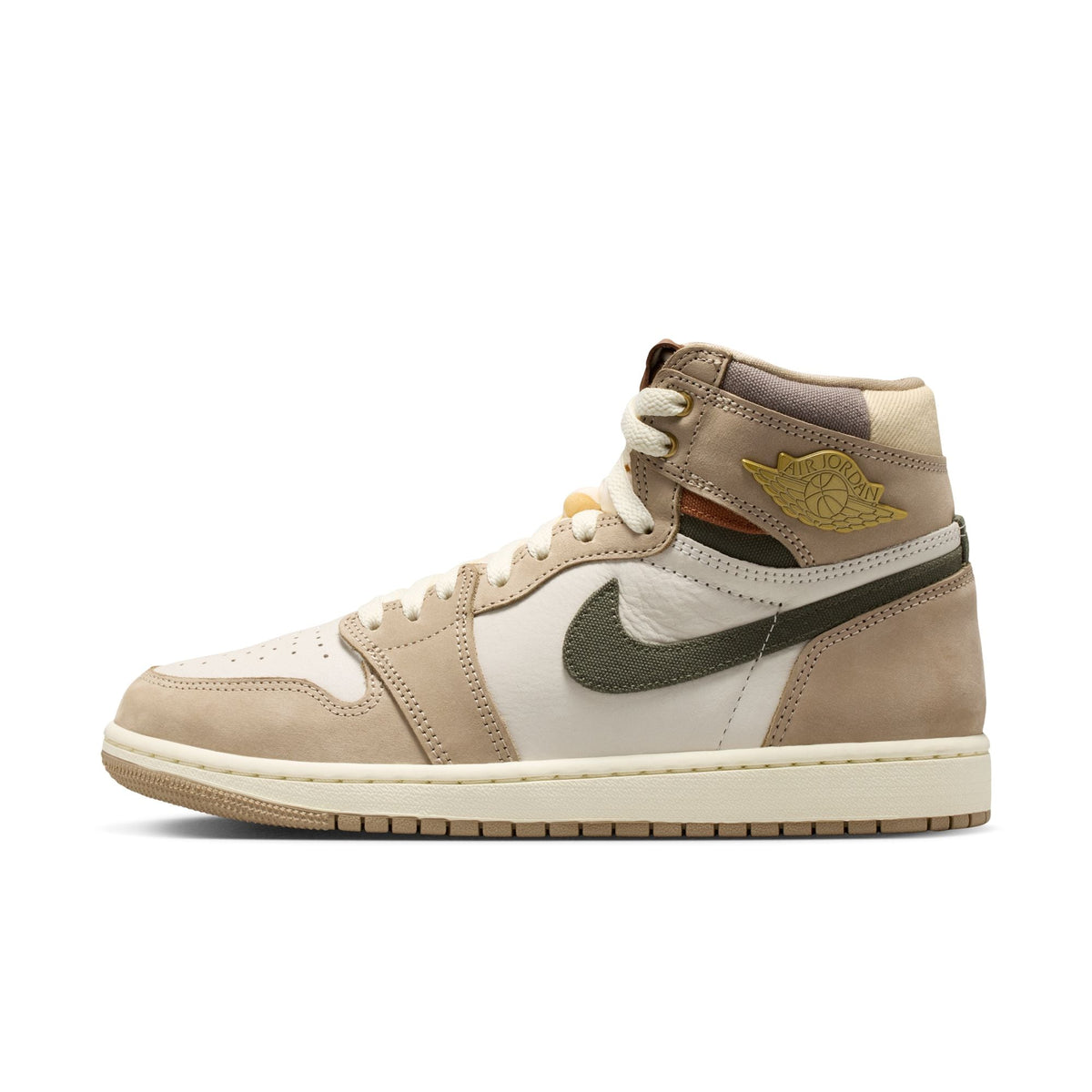Jordan Women's 1 High Retro Khaki / Multi Color - Sail