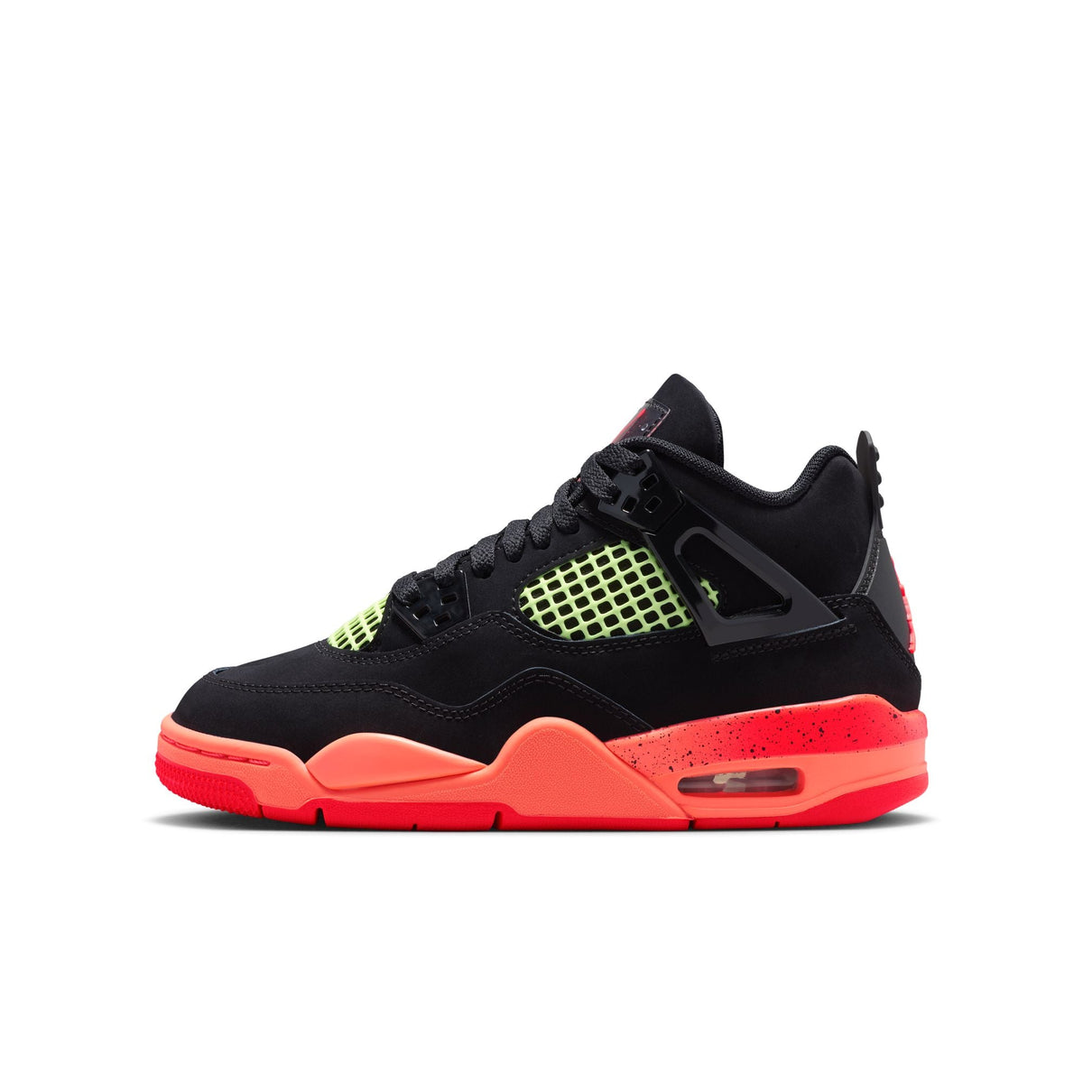 Jordan 4 KS Retro GS Black / Infrared 23 - Bright Mango