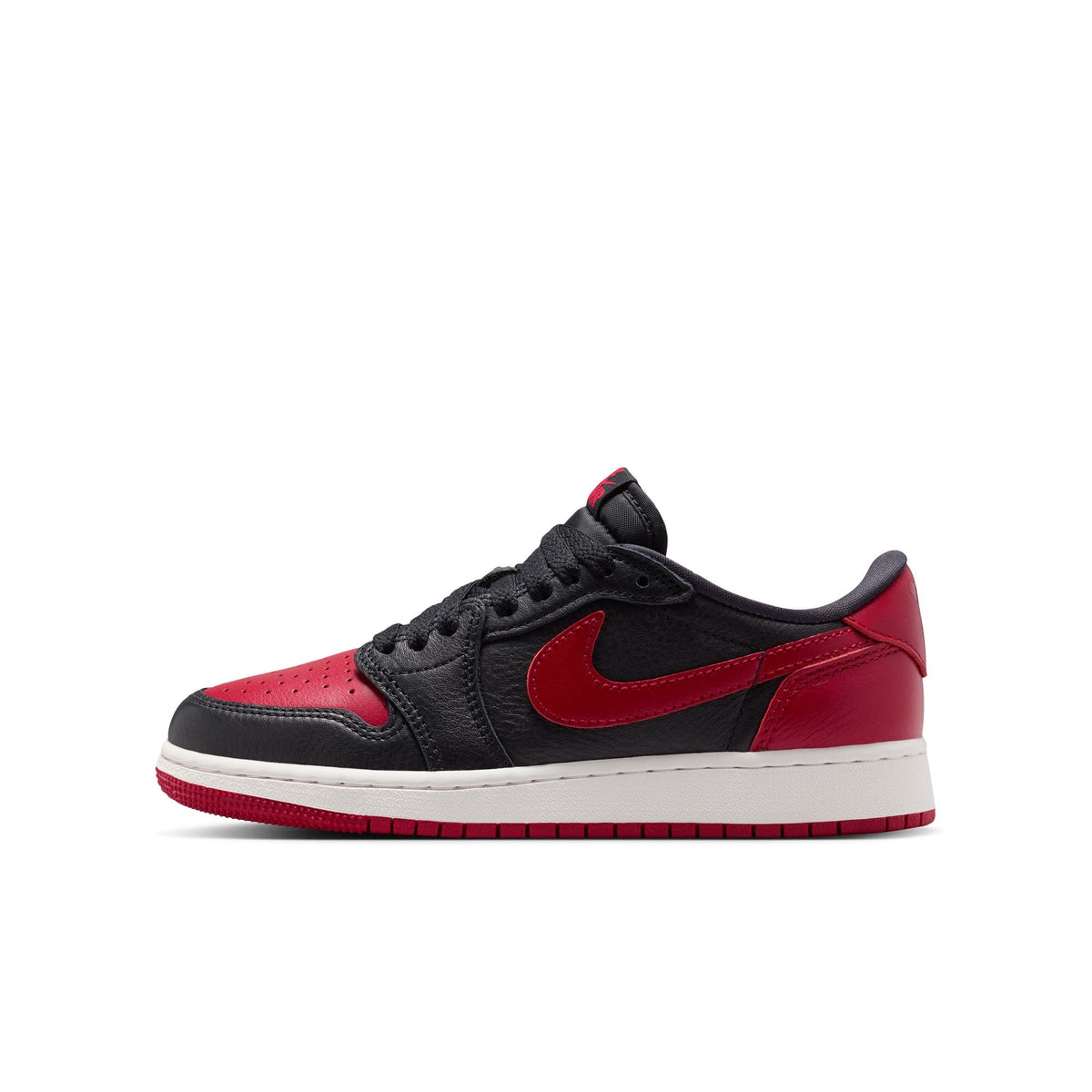 Jordan 1 Low OG Retro GS Black / Black - Varsity Red