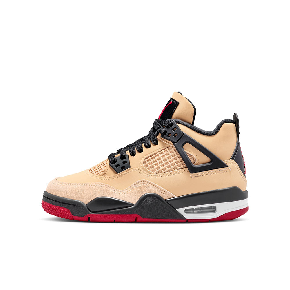 Jordan 4 Retro GS Fire Red / Starfish - Sesame
